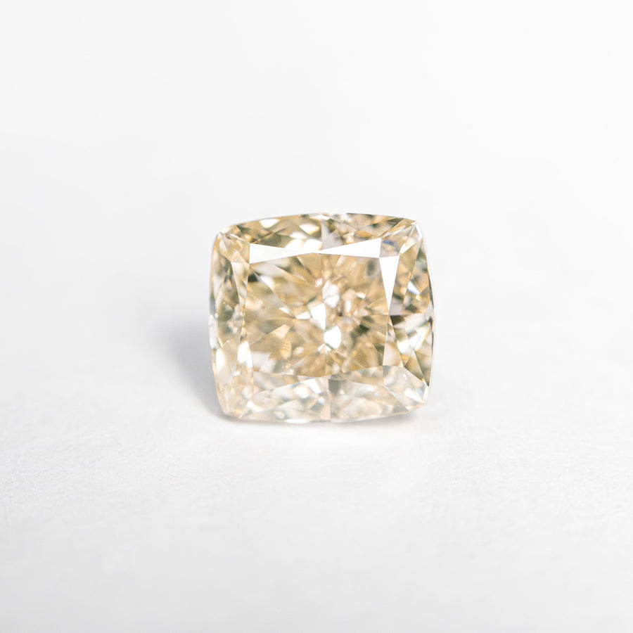 The 1.03ct 5.84x5.36x3.52mm VS2 Fancy Light Brown Cushion Brilliant 🇦🇺 24114-01 by East London jeweller Rachel Boston | Discover our collections of unique and timeless engagement rings, wedding rings, and modern fine jewellery. - Rachel Boston Jewellery