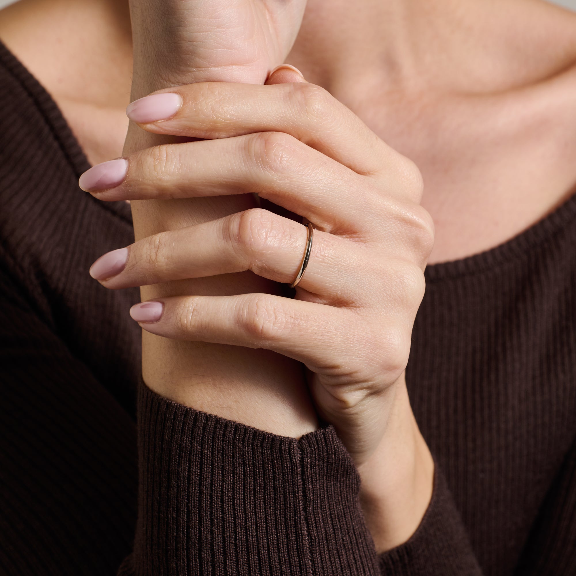 The Knife Edge Band - 1.5mm by East London jeweller Rachel Boston | Discover our collections of unique and timeless engagement rings, wedding rings, and modern fine jewellery.