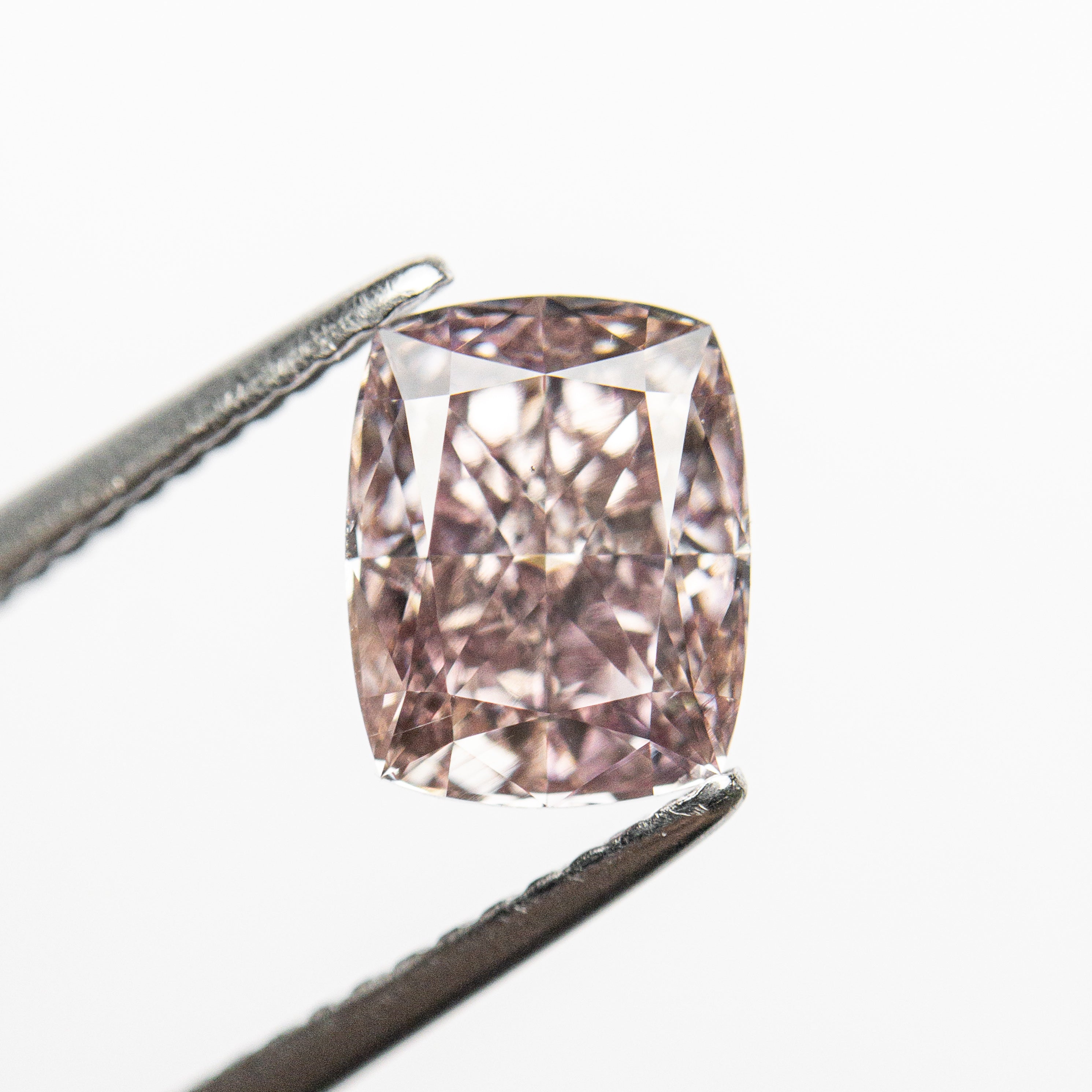 The 1.76ct 7.65x6.01x4.18mm GIA VS2 Fancy Brown-Pink Cushion Brilliant 🇨🇦 24111-01 by East London jeweller Rachel Boston | Discover our collections of unique and timeless engagement rings, wedding rings, and modern fine jewellery.