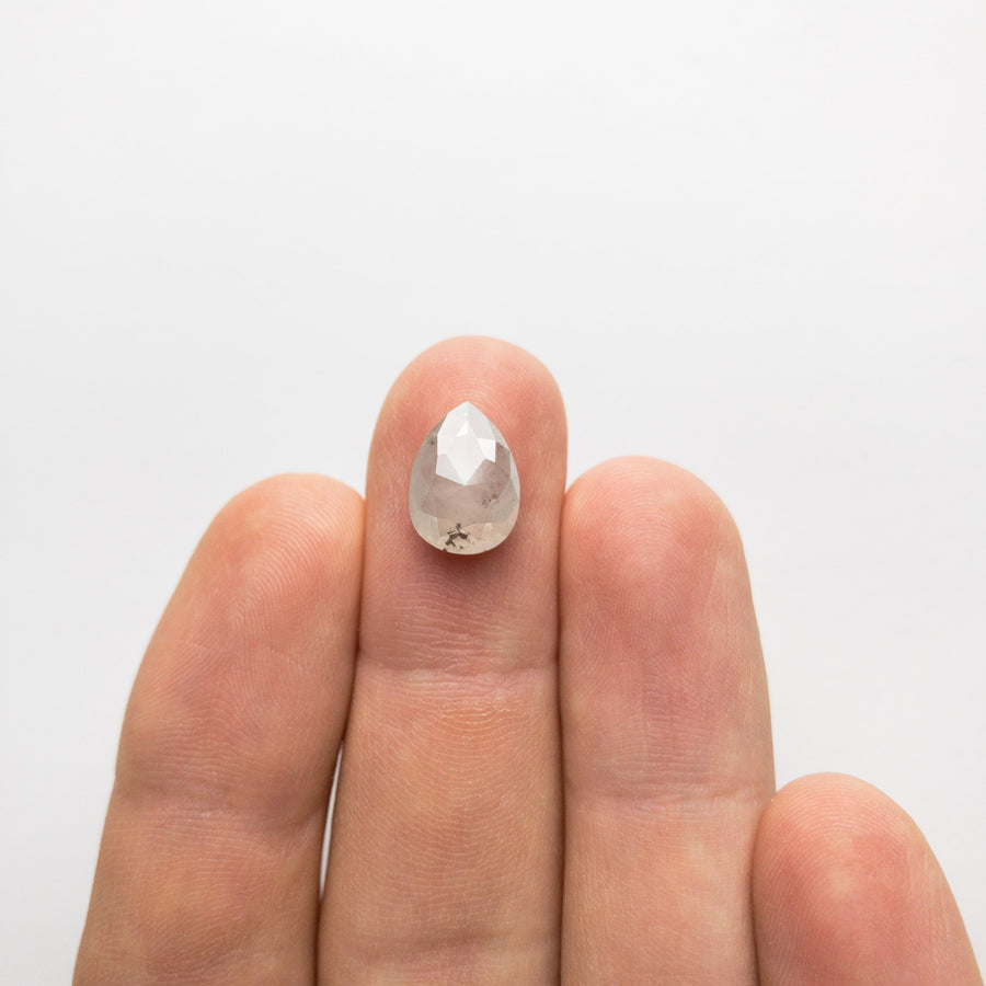 The 3.88ct 12.08x8.74x4.22mm Pear Double Cut 18386-20 by East London jeweller Rachel Boston | Discover our collections of unique and timeless engagement rings, wedding rings, and modern fine jewellery. - Rachel Boston Jewellery