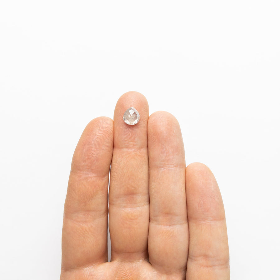 The 2.16ct 8.35x7.77x4.30mm Pear Double Cut 18455-03 by East London jeweller Rachel Boston | Discover our collections of unique and timeless engagement rings, wedding rings, and modern fine jewellery. - Rachel Boston Jewellery