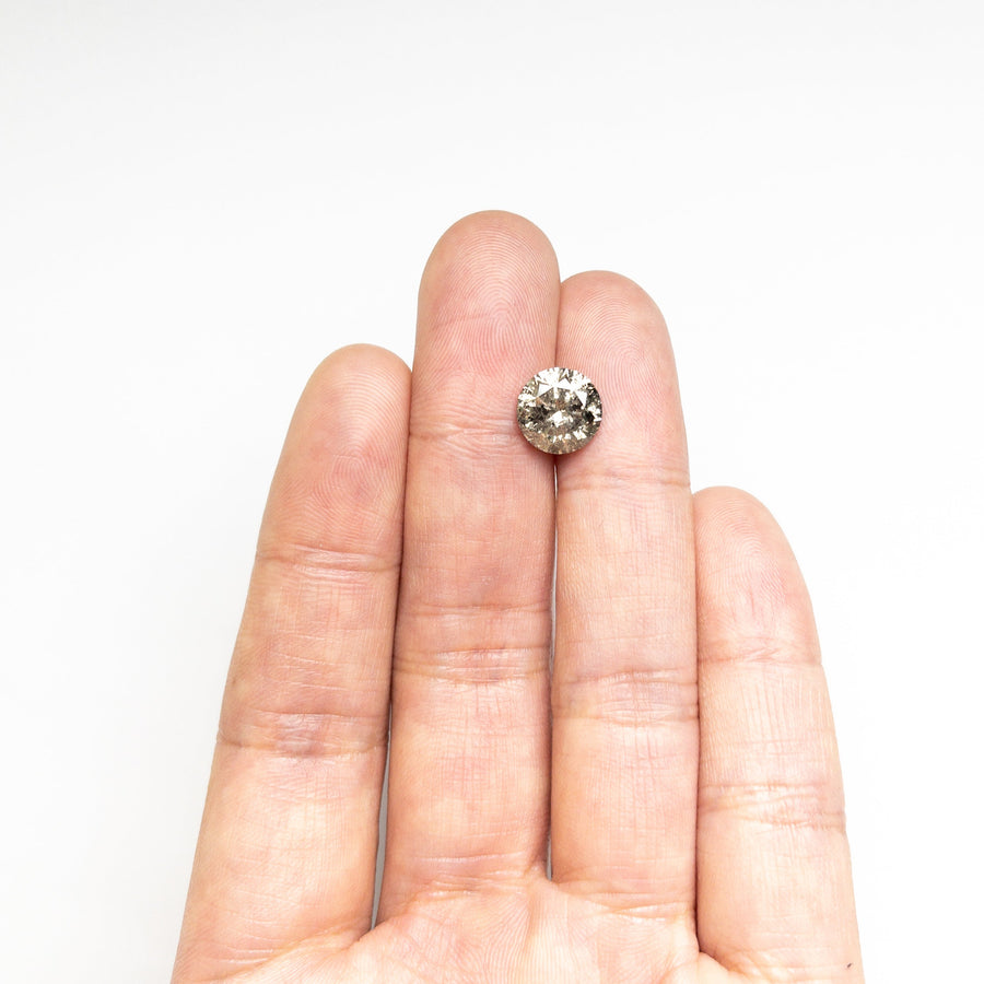 The 3.22ct 9.38x9.36x5.81mm Round Brilliant 18657-02 by East London jeweller Rachel Boston | Discover our collections of unique and timeless engagement rings, wedding rings, and modern fine jewellery. - Rachel Boston Jewellery