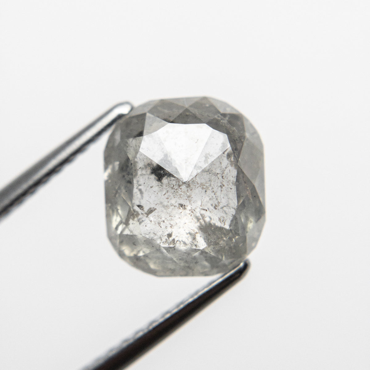 The 2.77ct 9.12x8.15x3.65mm Cushion Rosecut 18727-04 by East London jeweller Rachel Boston | Discover our collections of unique and timeless engagement rings, wedding rings, and modern fine jewellery.