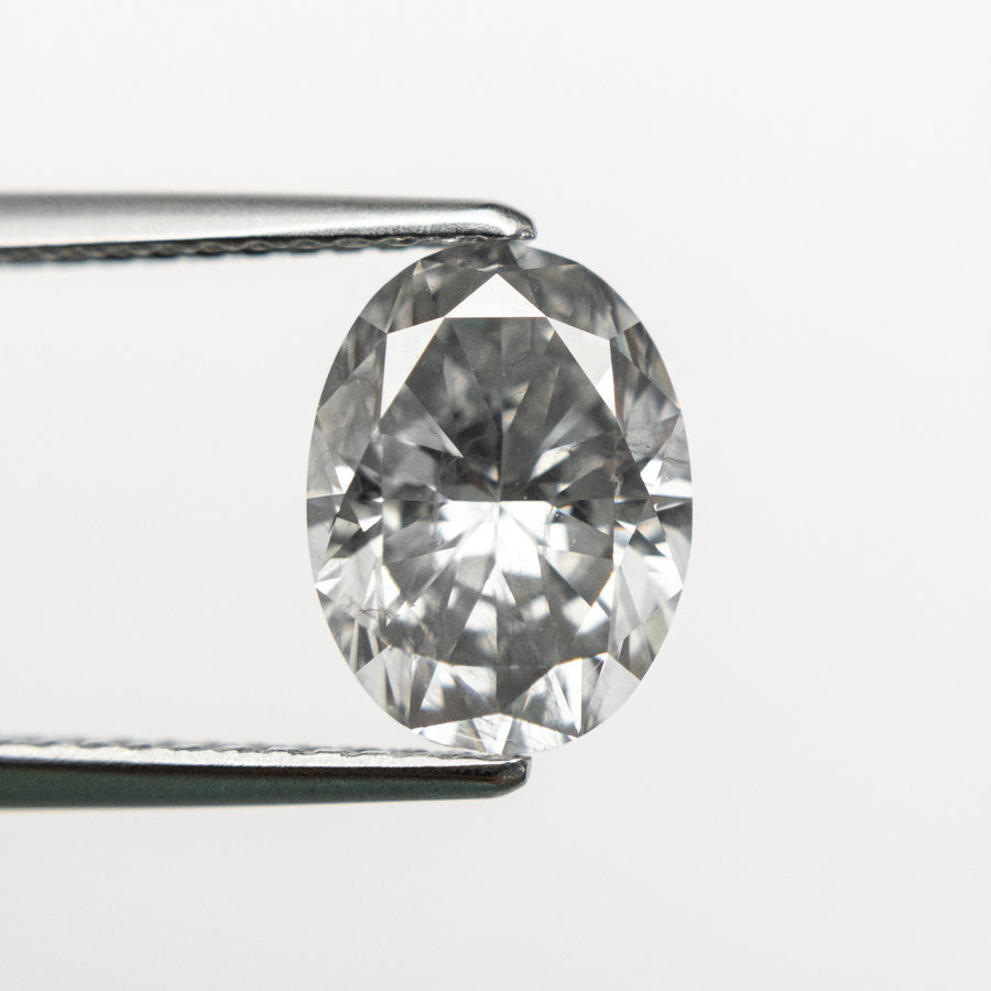 2.04ct 9.31x7.00x4.66mm GIA Fancy Light Grey Oval Brilliant 18981-01 - Misfit Diamonds - Rachel Boston Jewellery