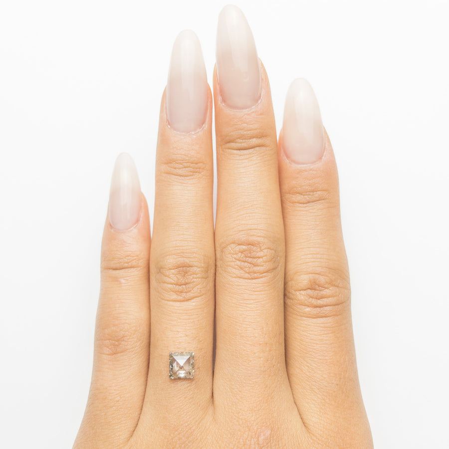 The 0.99ct 5.60x5.50x2.97mm Square Rosecut 19067-11 by East London jeweller Rachel Boston | Discover our collections of unique and timeless engagement rings, wedding rings, and modern fine jewellery. - Rachel Boston Jewellery