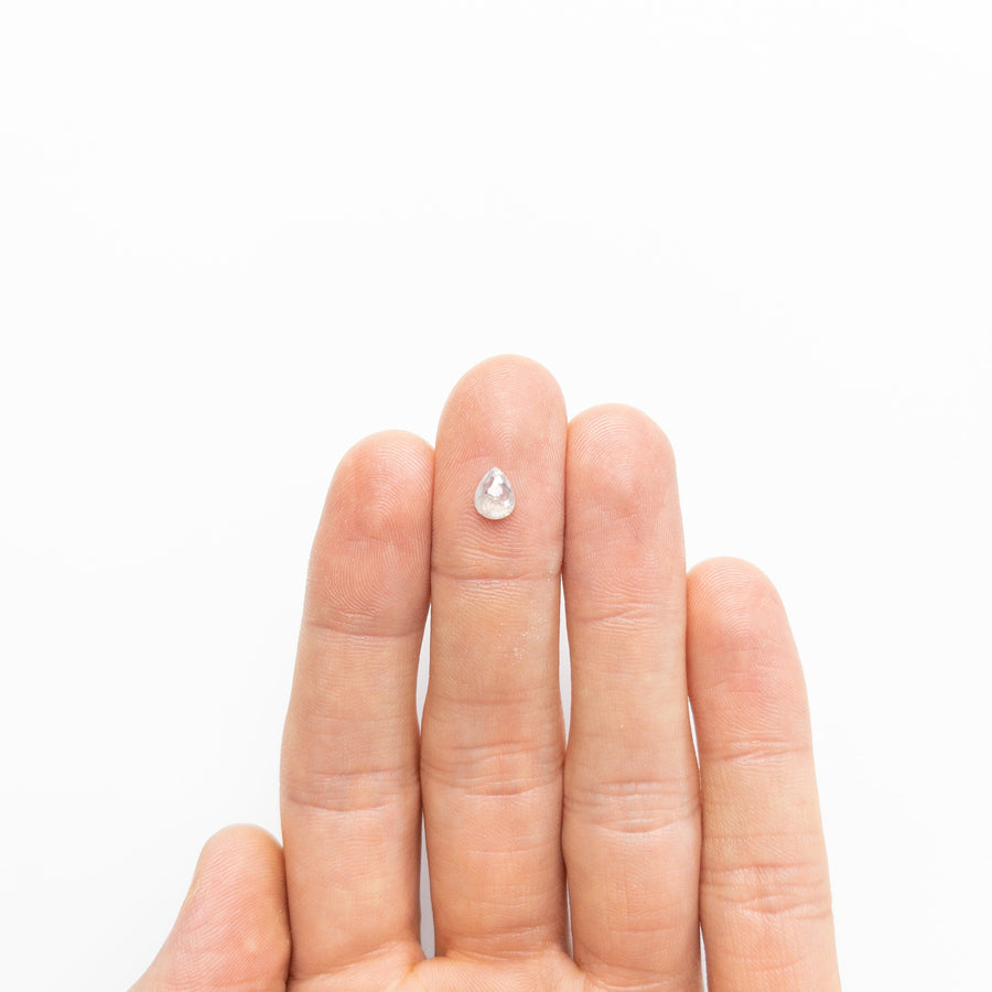 0.83ct 6.64x5.12x2.89mm Pear Double Cut 19143-11 - Misfit Diamonds - Rachel Boston Jewellery