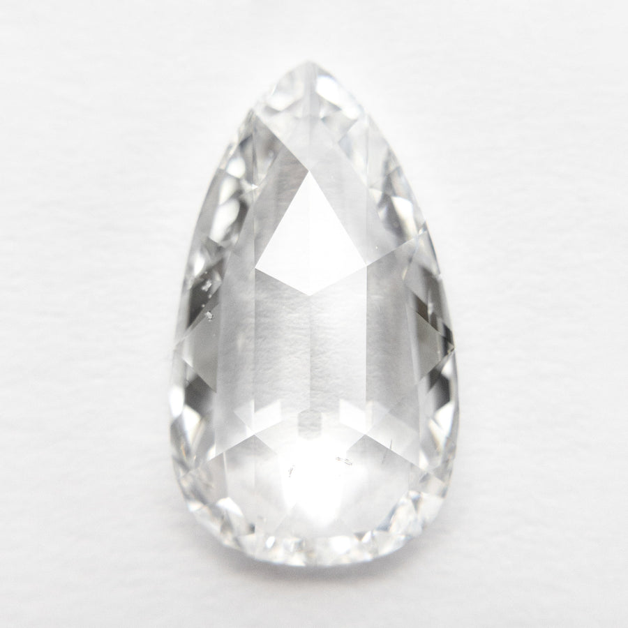The 3.33ct 15.13x8.69x3.22mm GIA SI1 E Pear Rosecut 19157-01 by East London jeweller Rachel Boston | Discover our collections of unique and timeless engagement rings, wedding rings, and modern fine jewellery. - Rachel Boston Jewellery