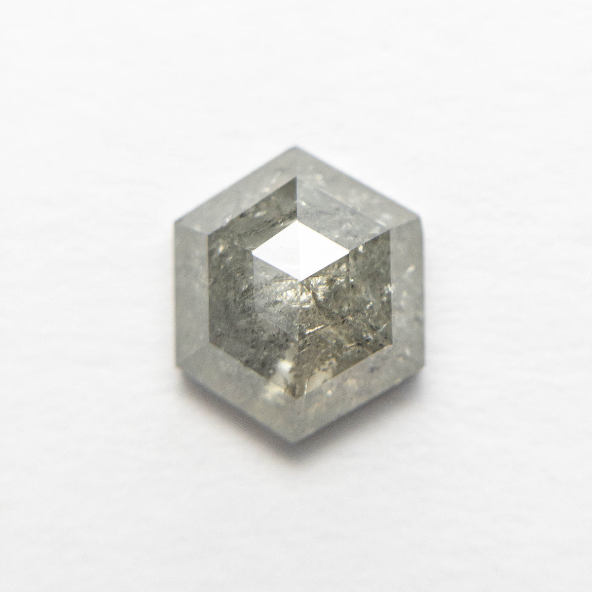 The 2.47ct 9.59x8.09x3.88mm Hexagon Rosecut 19256-02 by East London jeweller Rachel Boston | Discover our collections of unique and timeless engagement rings, wedding rings, and modern fine jewellery.