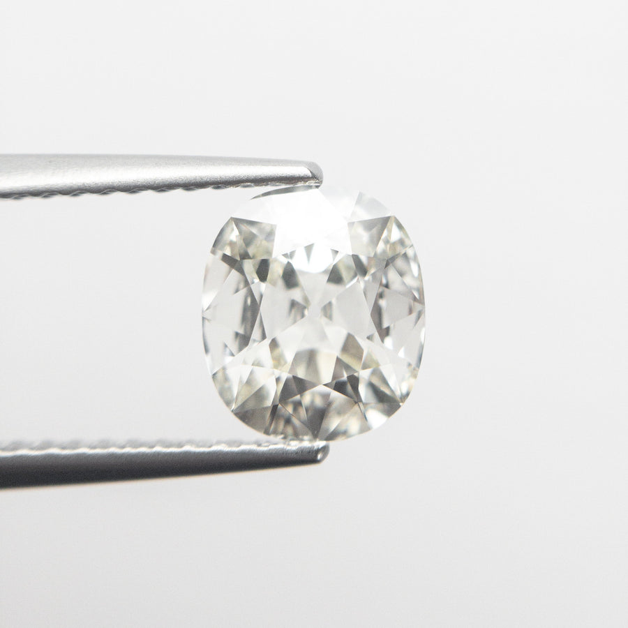 The 1.03ct 7.53x6.57x2.85mm GIA VVS2 L Modern Antique Old Mine Cut 19392-01 by East London jeweller Rachel Boston | Discover our collections of unique and timeless engagement rings, wedding rings, and modern fine jewellery. - Rachel Boston Jewellery