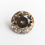 4.10ct 9.57x9.54x6.79mm GIA SI1 Fancy Dark Orange-Brown Modern Antique Old European Cut 19400-01