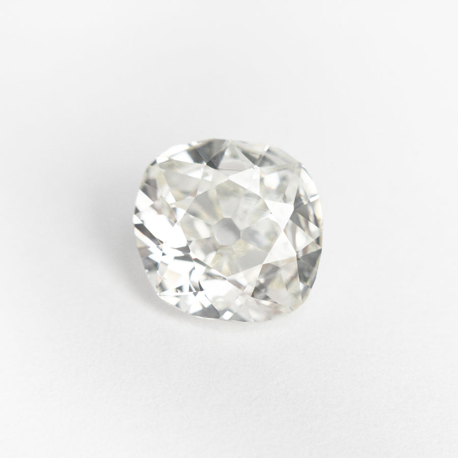 The 1.59ct 7.72x7.41x3.59mm GIA VS2 J Antique Old Mine Cut 19433-01 by East London jeweller Rachel Boston | Discover our collections of unique and timeless engagement rings, wedding rings, and modern fine jewellery. - Rachel Boston Jewellery