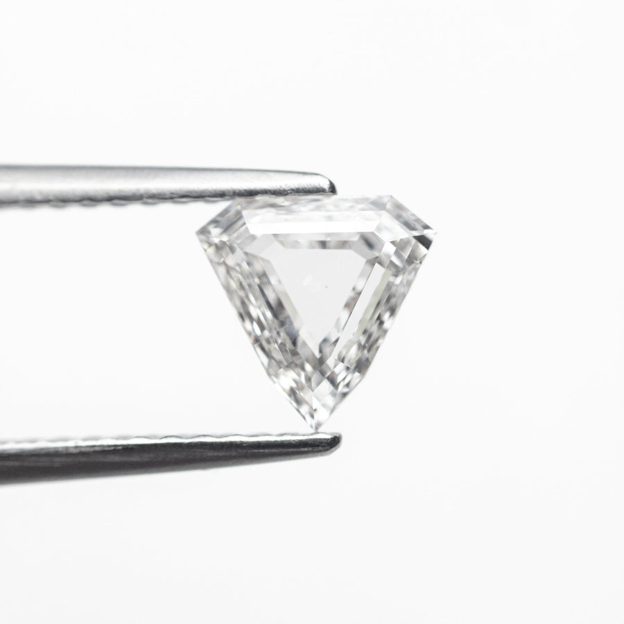 The 0.64ct 6.19x6.42x2.23mm SI2 F Shield Portrait Cut 19438-28 by East London jeweller Rachel Boston | Discover our collections of unique and timeless engagement rings, wedding rings, and modern fine jewellery. - Rachel Boston Jewellery