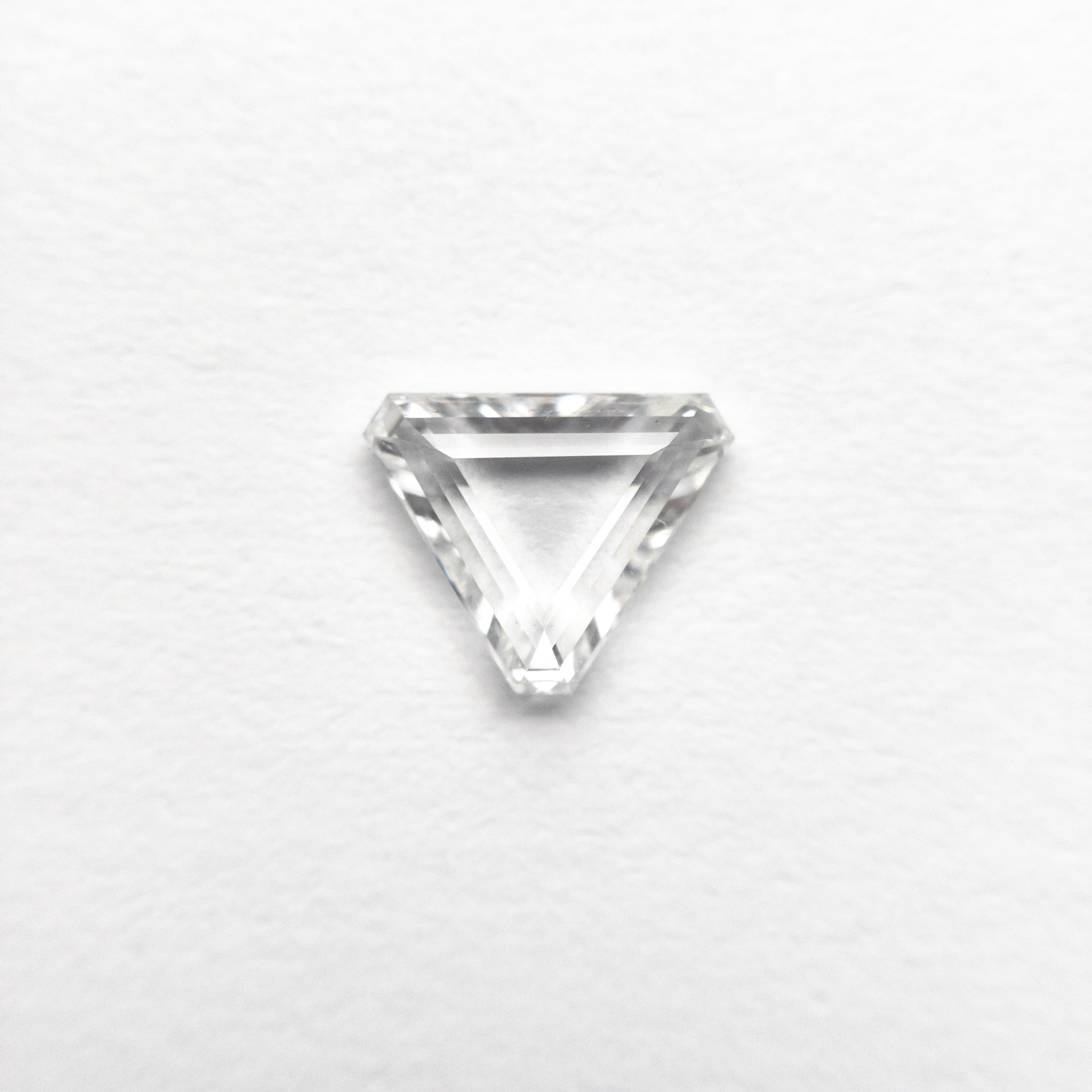 The 0.50ct 5.51x6.09x1.83mm SI2 F Cut Corner Triangle Portrait Cut 19438-35 by East London jeweller Rachel Boston | Discover our collections of unique and timeless engagement rings, wedding rings, and modern fine jewellery.