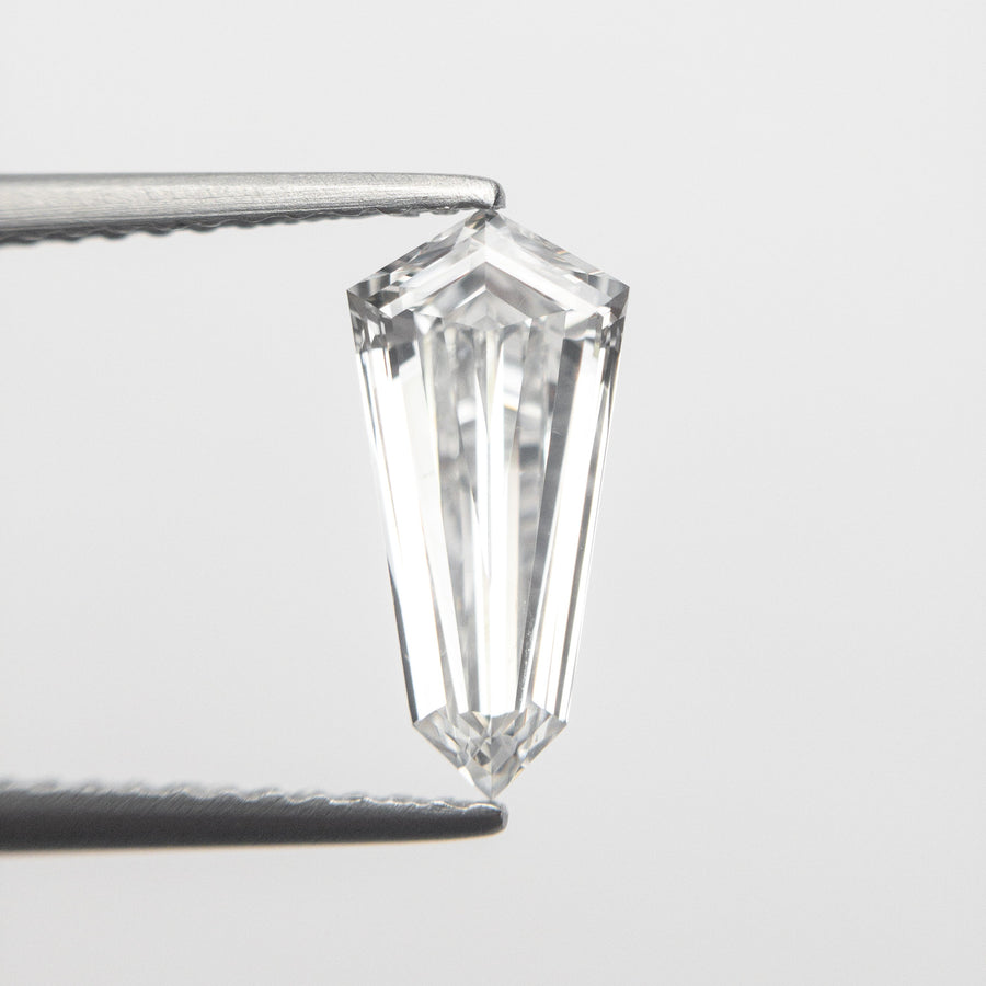 The 1.10ct 10.99x5.26x2.90mm GIA SI1 E Kite Step Cut 19488-01 by East London jeweller Rachel Boston | Discover our collections of unique and timeless engagement rings, wedding rings, and modern fine jewellery. - Rachel Boston Jewellery