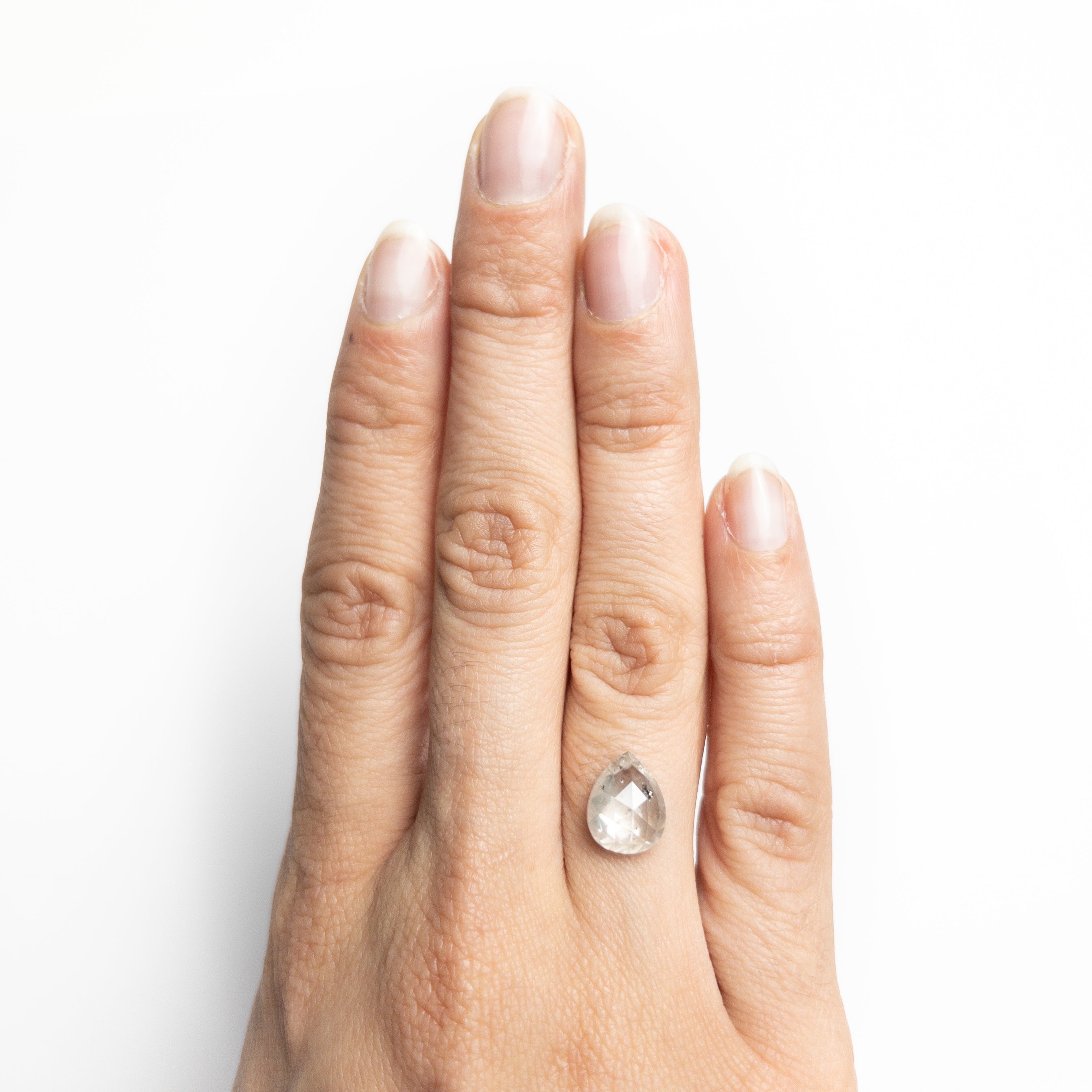 The 3.32ct 10.57x.8.37x4.43mm Pear Double Cut 19609-02 by East London jeweller Rachel Boston | Discover our collections of unique and timeless engagement rings, wedding rings, and modern fine jewellery.