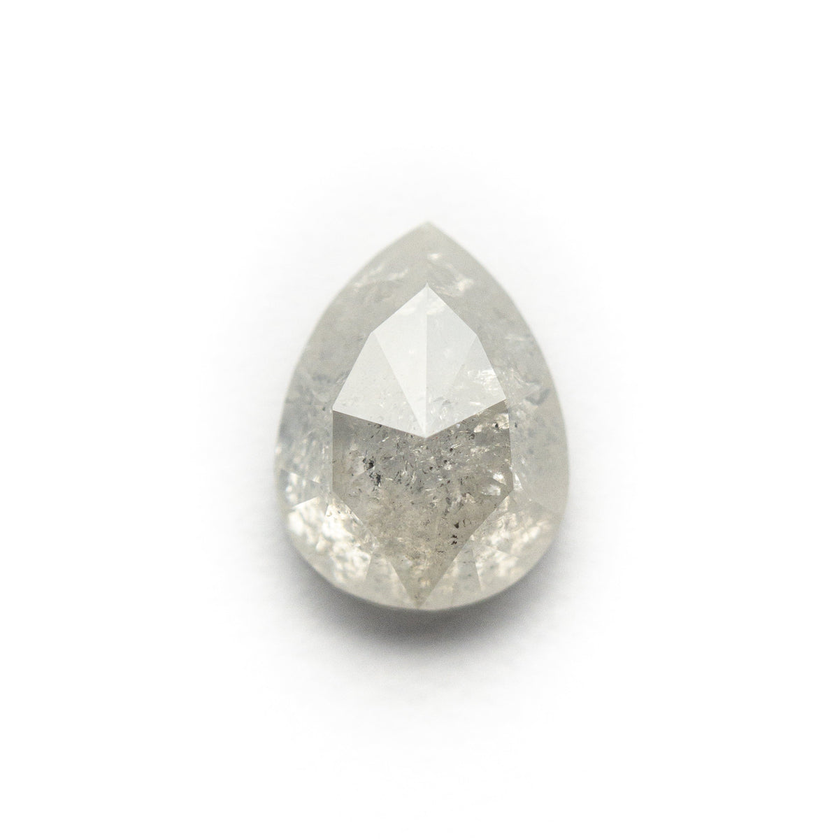 The 1.29ct 7.70x5.80x3.40mm Pear Rosecut 19609-13 by East London jeweller Rachel Boston | Discover our collections of unique and timeless engagement rings, wedding rings, and modern fine jewellery.