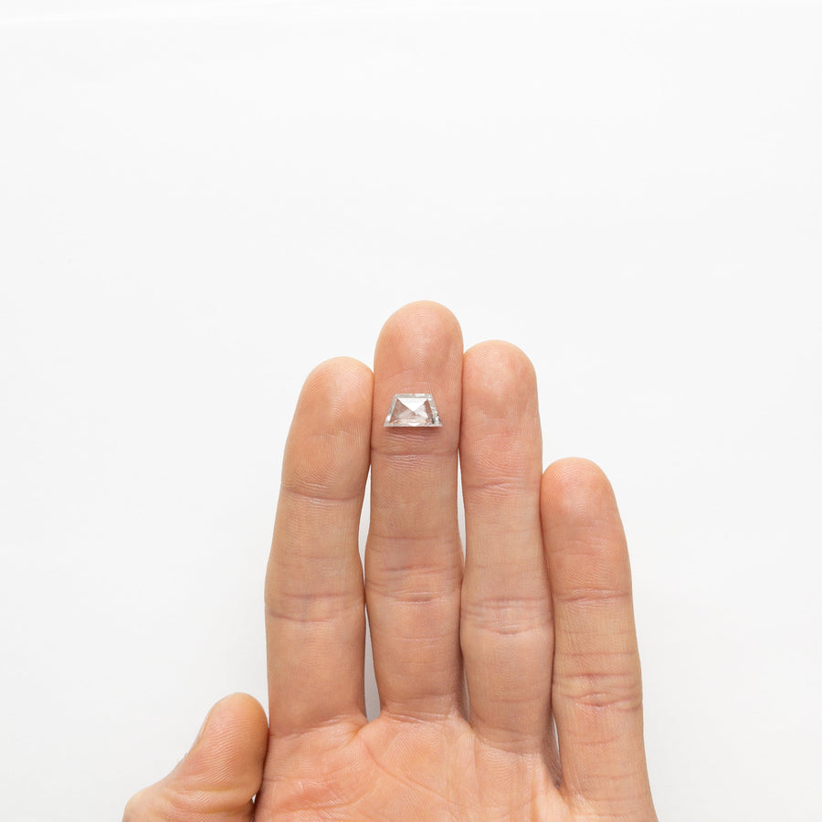 The 1.83ct 10.87x6.09x3.03mm Trapezoid Rosecut 19617-08 by East London jeweller Rachel Boston | Discover our collections of unique and timeless engagement rings, wedding rings, and modern fine jewellery. - Rachel Boston Jewellery