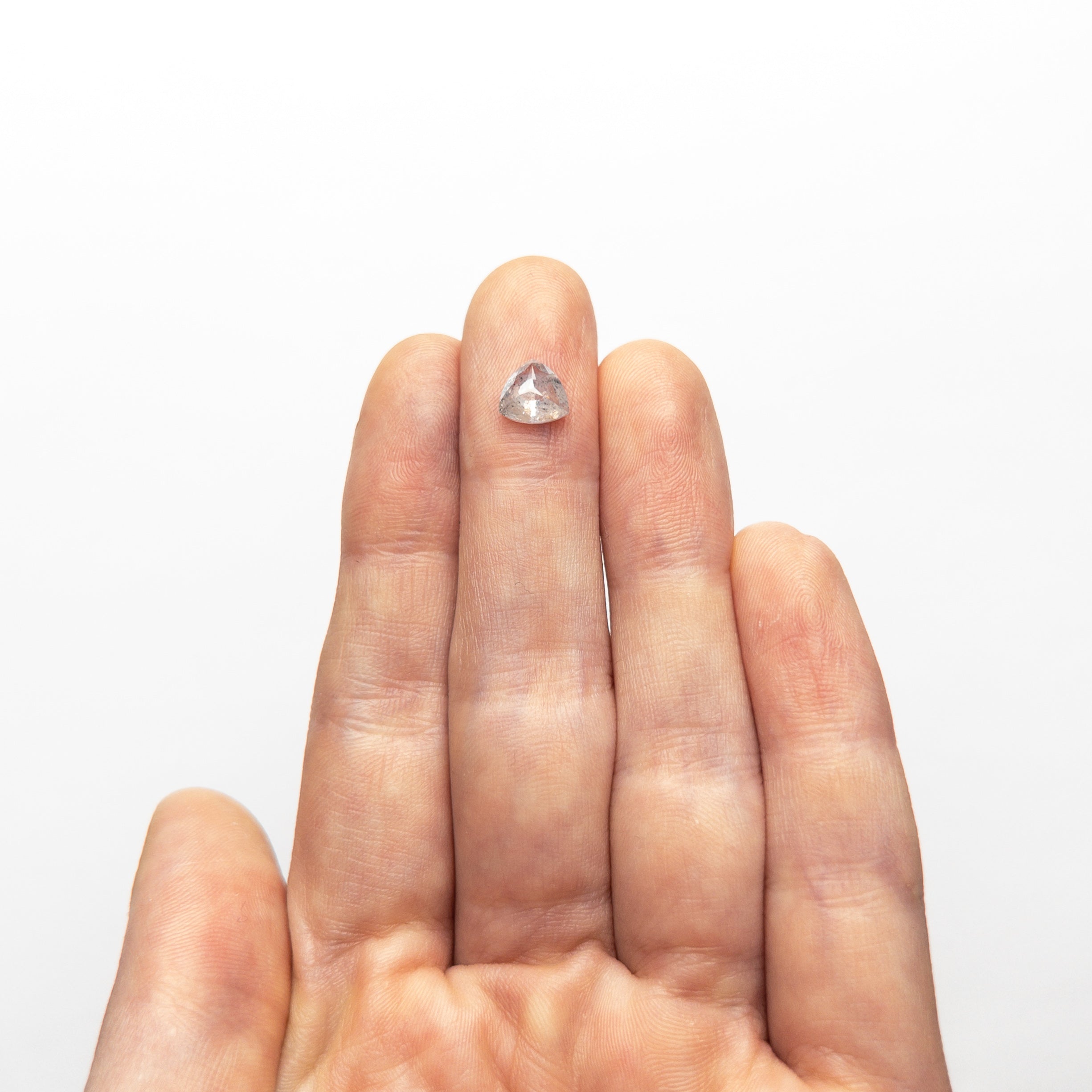 The 1.06ct 6.64x6.30x3.00mm Trillion Rosecut 19617-22 by East London jeweller Rachel Boston | Discover our collections of unique and timeless engagement rings, wedding rings, and modern fine jewellery.