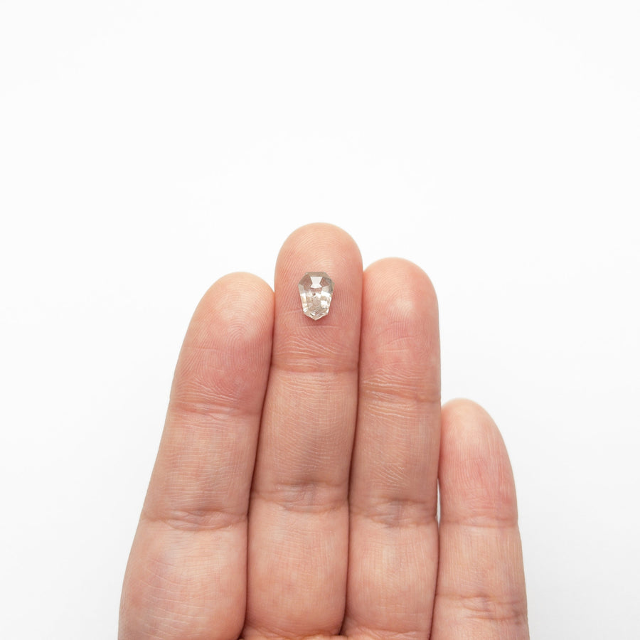 The 1.60ct 8.11x6.25x3.78mm Shield Double Cut 19617-32 by East London jeweller Rachel Boston | Discover our collections of unique and timeless engagement rings, wedding rings, and modern fine jewellery. - Rachel Boston Jewellery