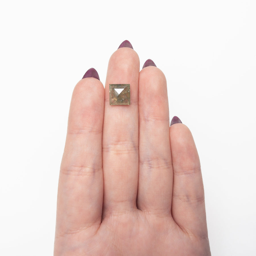4.38ct 9.52x9.43x4.10mm Square Rosecut 19622-06 - Rachel Boston Jewellery