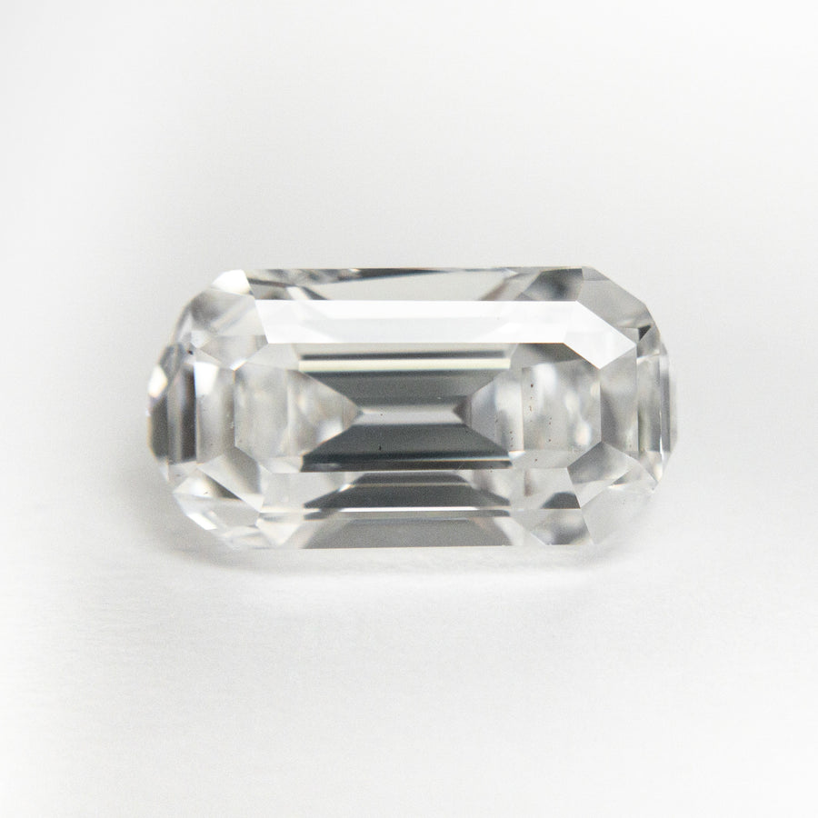 The 3.01ct 11.33x5.96x5.00mm GIA VS2 D Antique Cut Corner Rectangle Step Cut 19725-01 by East London jeweller Rachel Boston | Discover our collections of unique and timeless engagement rings, wedding rings, and modern fine jewellery. - Rachel Boston Jewellery