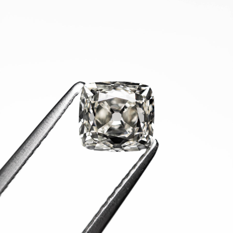 The 1.00ct 5.52x5.14x4.07mm GIA VS1 L Modern Antique Old Mine Cut 19740-01 by East London jeweller Rachel Boston | Discover our collections of unique and timeless engagement rings, wedding rings, and modern fine jewellery. - Rachel Boston Jewellery