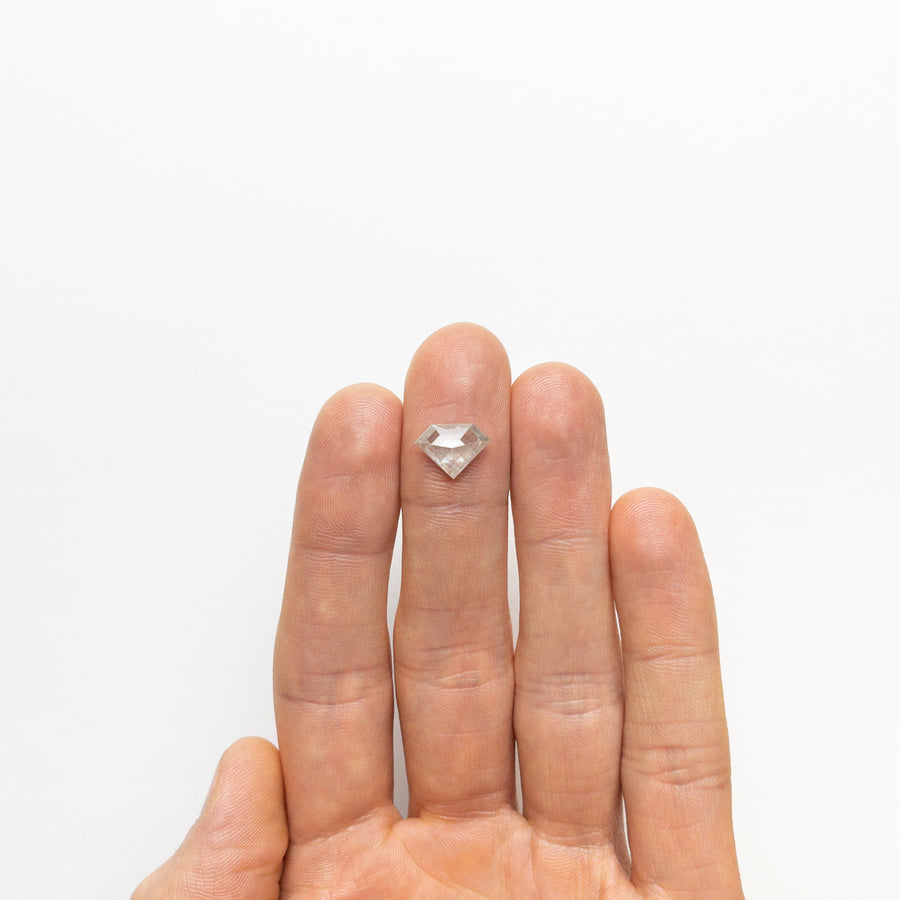 The 2.59ct 8.55x11.87x4.36mm Shield Double Cut 19753-09 by East London jeweller Rachel Boston | Discover our collections of unique and timeless engagement rings, wedding rings, and modern fine jewellery. - Rachel Boston Jewellery