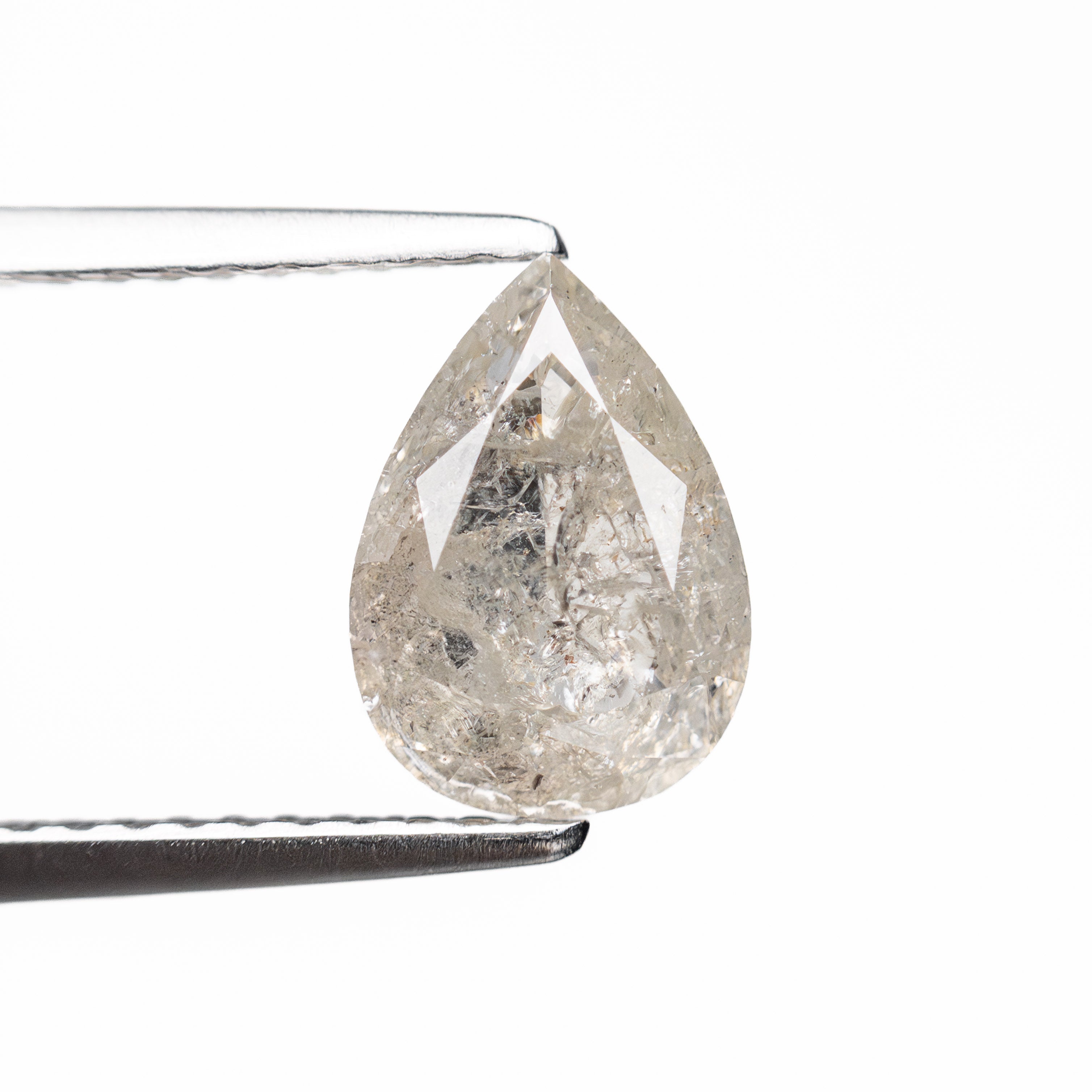 The 1.44ct 8.66x6.17x3.29mm Pear Double Cut 19754-04 by East London jeweller Rachel Boston | Discover our collections of unique and timeless engagement rings, wedding rings, and modern fine jewellery.