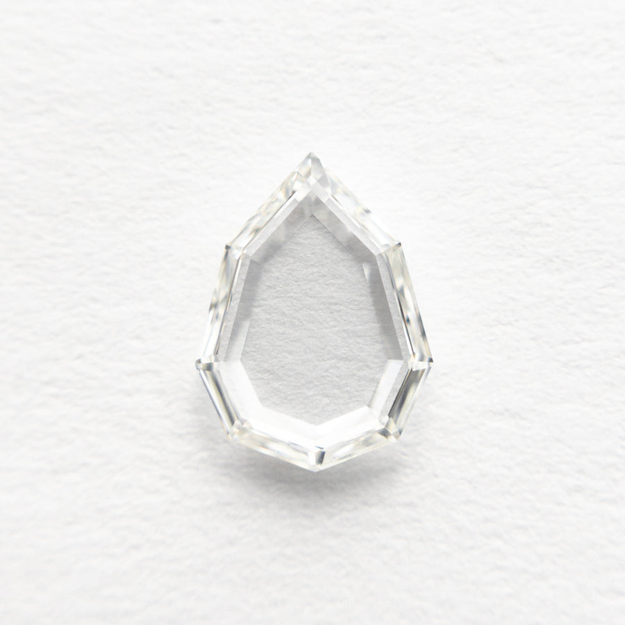 The 1.01ct 8.83x6.58x1.81mm VS2 H Geo Pear Portrait Cut 19854-22 by East London jeweller Rachel Boston | Discover our collections of unique and timeless engagement rings, wedding rings, and modern fine jewellery. - Rachel Boston Jewellery