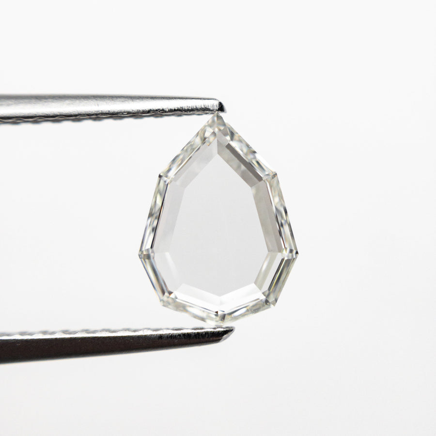 The 1.01ct 8.83x6.58x1.81mm VS2 H Geo Pear Portrait Cut 19854-22 by East London jeweller Rachel Boston | Discover our collections of unique and timeless engagement rings, wedding rings, and modern fine jewellery. - Rachel Boston Jewellery