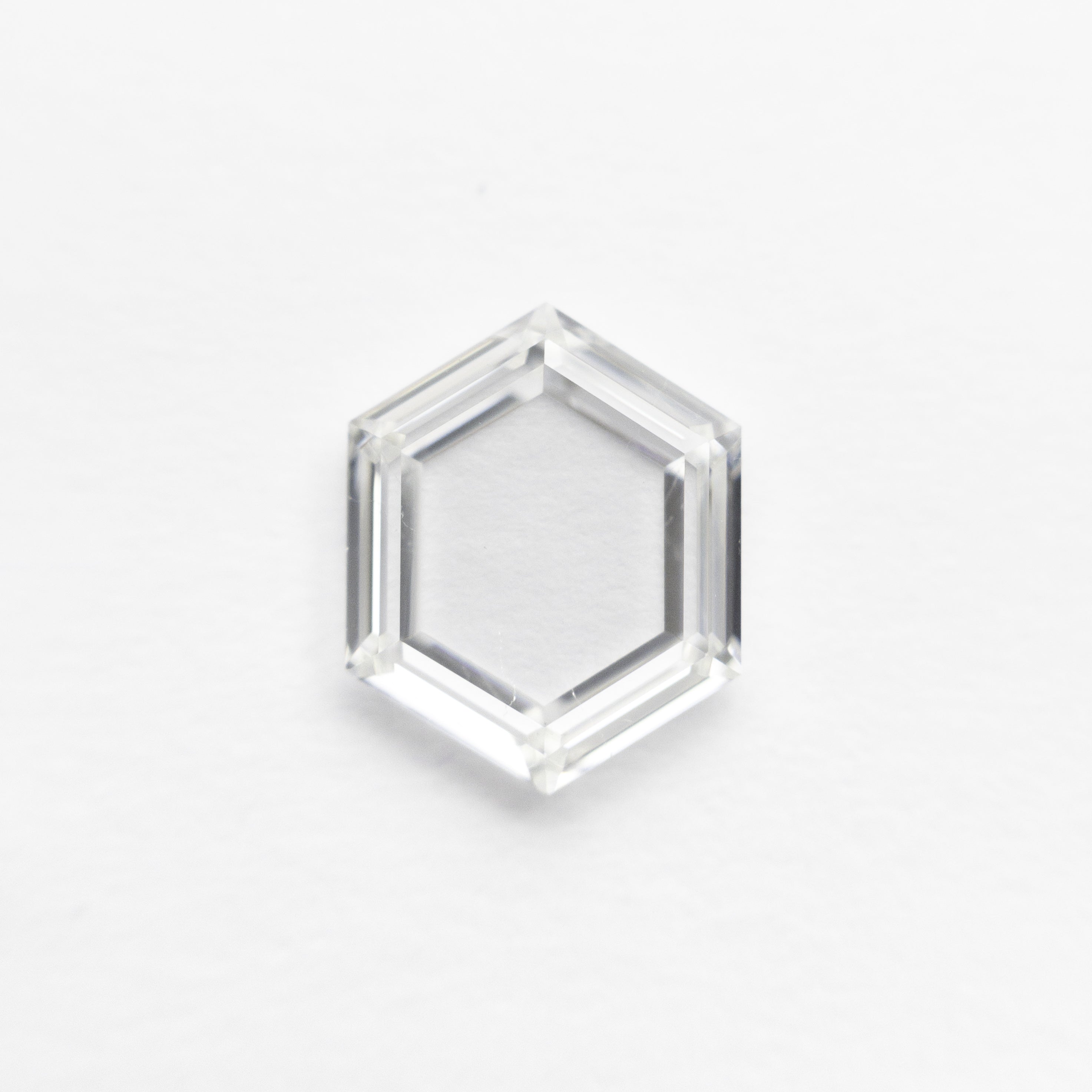 The 1.08ct 8.24x6.63x1.91mm SI2 G Hexagon Portrait Cut 19854-29 by East London jeweller Rachel Boston | Discover our collections of unique and timeless engagement rings, wedding rings, and modern fine jewellery.