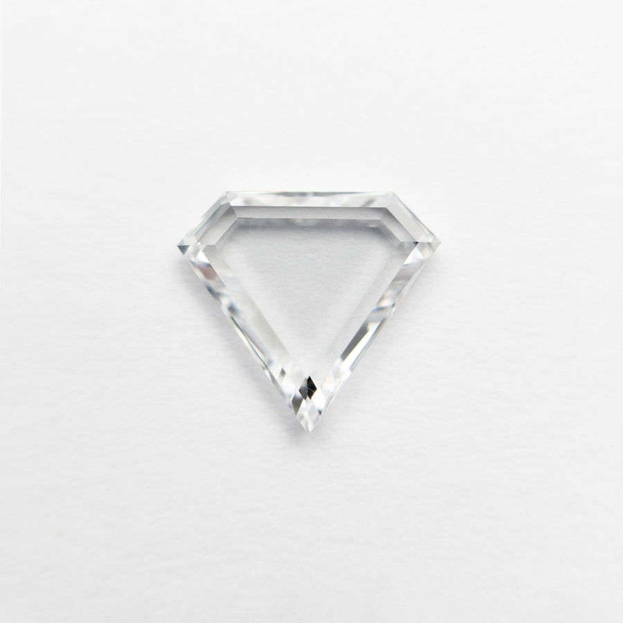 The 0.75ct 6.96x7.54x1.80mm VS1 E Shield Portrait Cut 19854-31 by East London jeweller Rachel Boston | Discover our collections of unique and timeless engagement rings, wedding rings, and modern fine jewellery. - Rachel Boston Jewellery