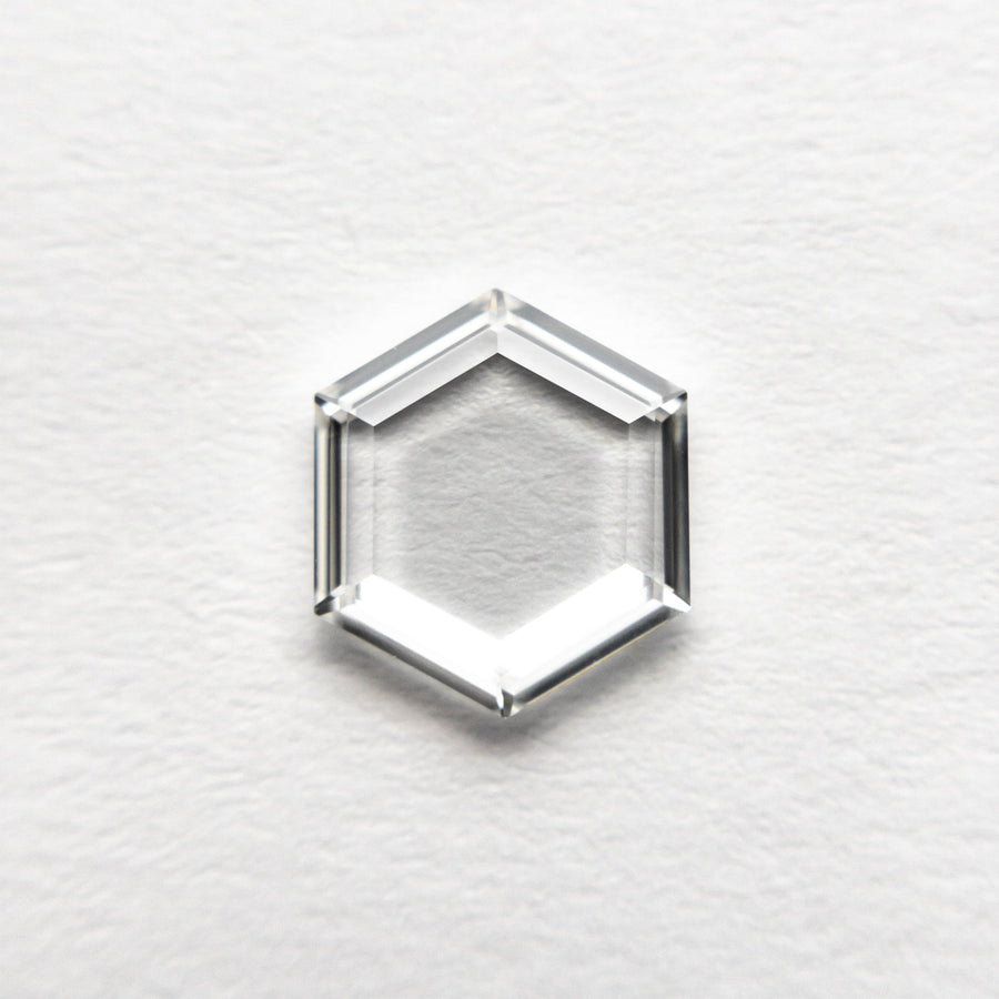 The 1.01ct 7.95x6.92x1.69mm VS2 G Hexagon Portrait Cut 19854-35 by East London jeweller Rachel Boston | Discover our collections of unique and timeless engagement rings, wedding rings, and modern fine jewellery. - Rachel Boston Jewellery