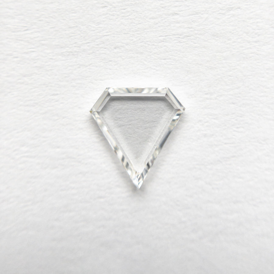 The 0.50ct 6.75x6.36x1.36mm VS2 G Shield Portrait Cut 19854-41 by East London jeweller Rachel Boston | Discover our collections of unique and timeless engagement rings, wedding rings, and modern fine jewellery. - Rachel Boston Jewellery