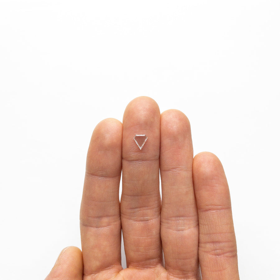 The 0.50ct 6.75x6.36x1.36mm VS2 G Shield Portrait Cut 19854-41 by East London jeweller Rachel Boston | Discover our collections of unique and timeless engagement rings, wedding rings, and modern fine jewellery. - Rachel Boston Jewellery