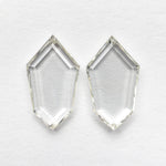 1.85cttw 2pc 10.34x5.80x1.54mm 10.30x5.78x1.58mm VS J-K Shield Portrait Cut Matching Pair 19854-49