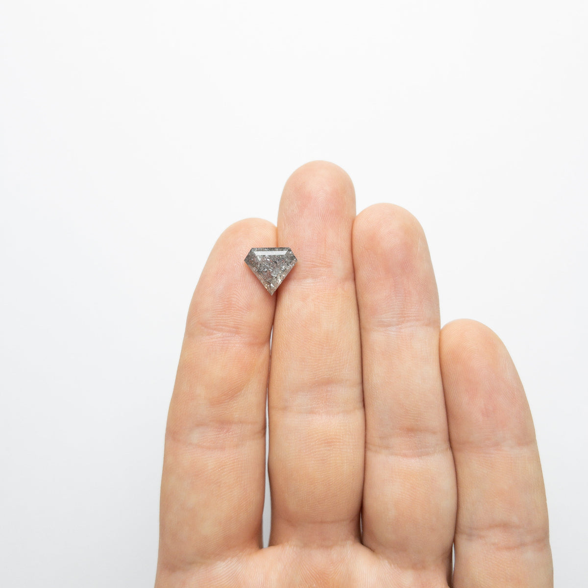 The 3.71ct 10.16x11.35x4.79mm Shield Double Cut 20000-11 by East London jeweller Rachel Boston | Discover our collections of unique and timeless engagement rings, wedding rings, and modern fine jewellery.