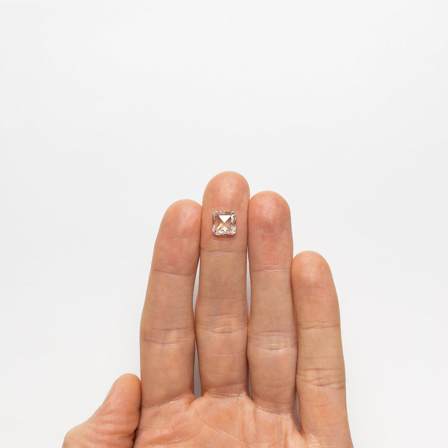 The 2.21ct 8.52x8.10x3.26mm GIA SI1 K Cut Corner Square Rosecut 20734-01 by East London jeweller Rachel Boston | Discover our collections of unique and timeless engagement rings, wedding rings, and modern fine jewellery. - Rachel Boston Jewellery
