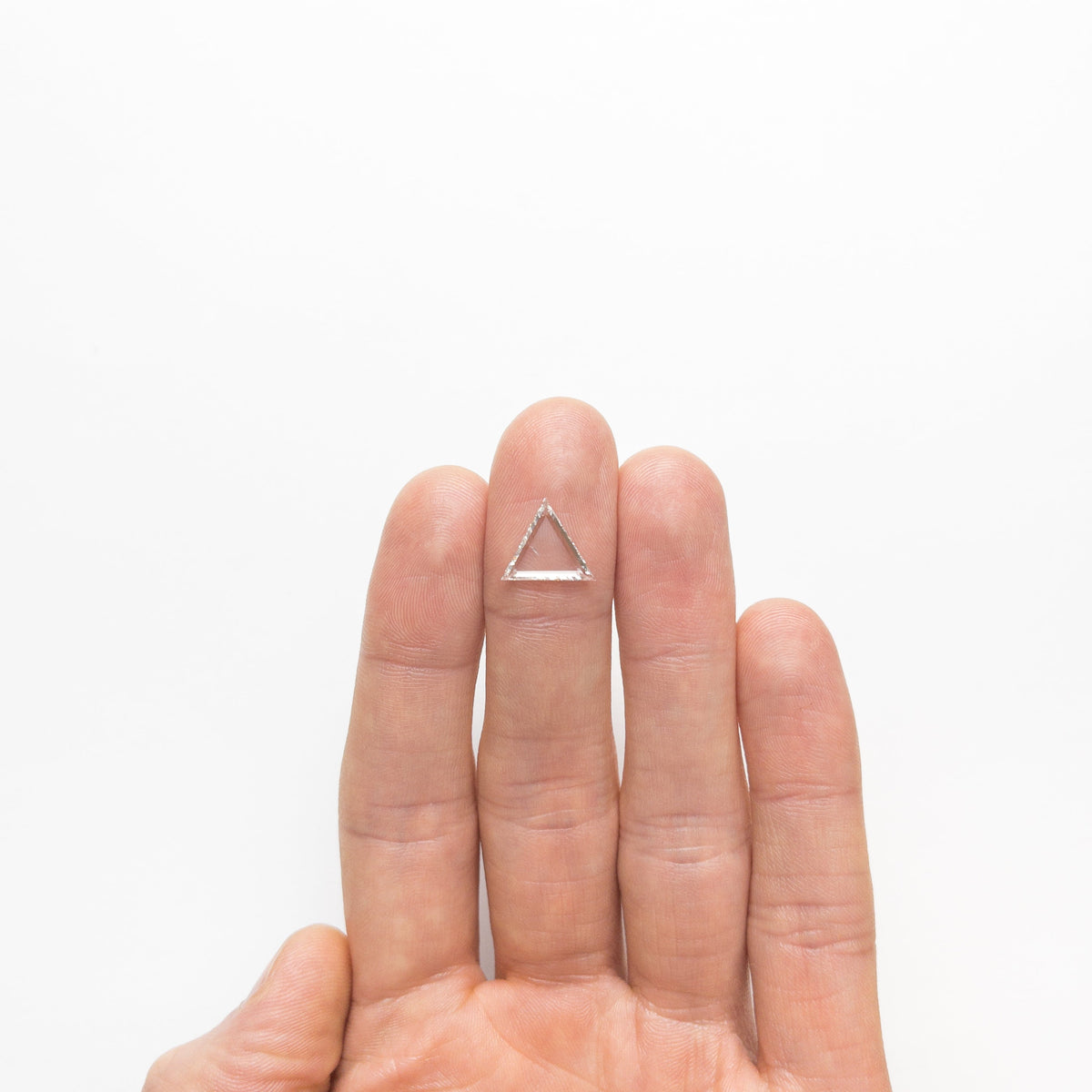 The 1.39ct 10.89x12.15x1.45mm SI2 H Triangle Portrait Cut 20745-01 by East London jeweller Rachel Boston | Discover our collections of unique and timeless engagement rings, wedding rings, and modern fine jewellery.