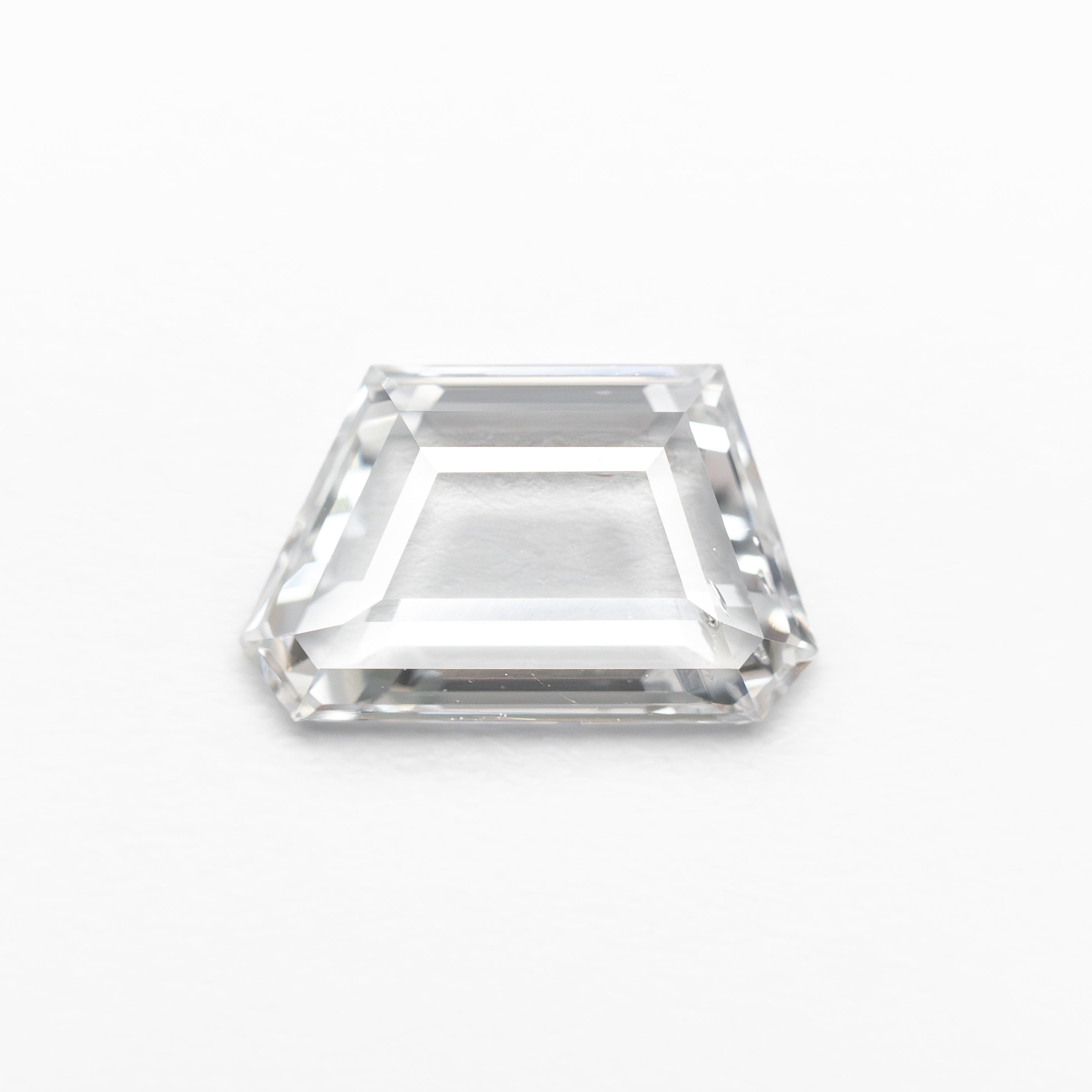 The 0.79ct 5.32x8.60x1.59mm SI2 D Geometric Portrait Cut 20745-04 by East London jeweller Rachel Boston | Discover our collections of unique and timeless engagement rings, wedding rings, and modern fine jewellery.