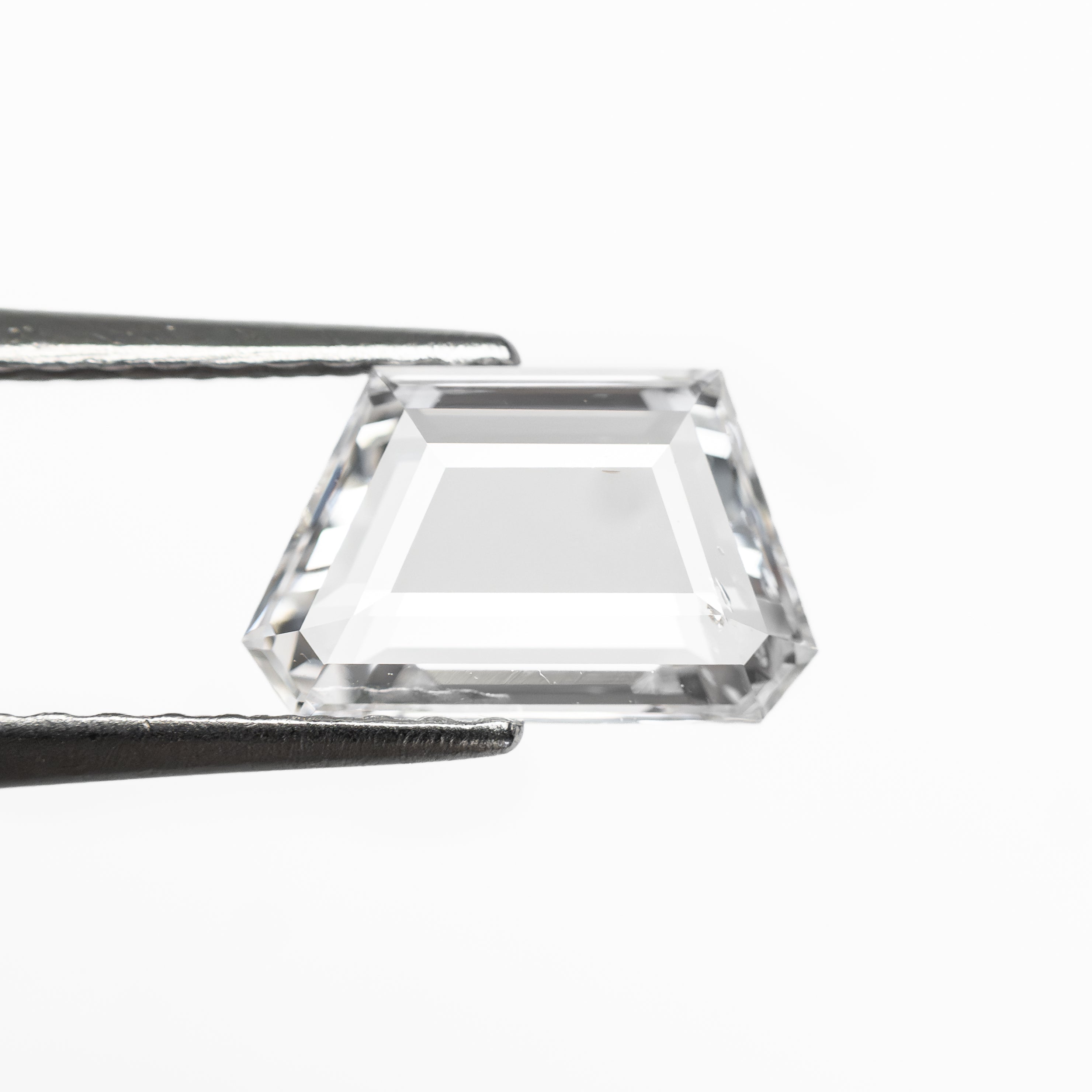 The 0.79ct 5.32x8.60x1.59mm SI2 D Geometric Portrait Cut 20745-04 by East London jeweller Rachel Boston | Discover our collections of unique and timeless engagement rings, wedding rings, and modern fine jewellery.