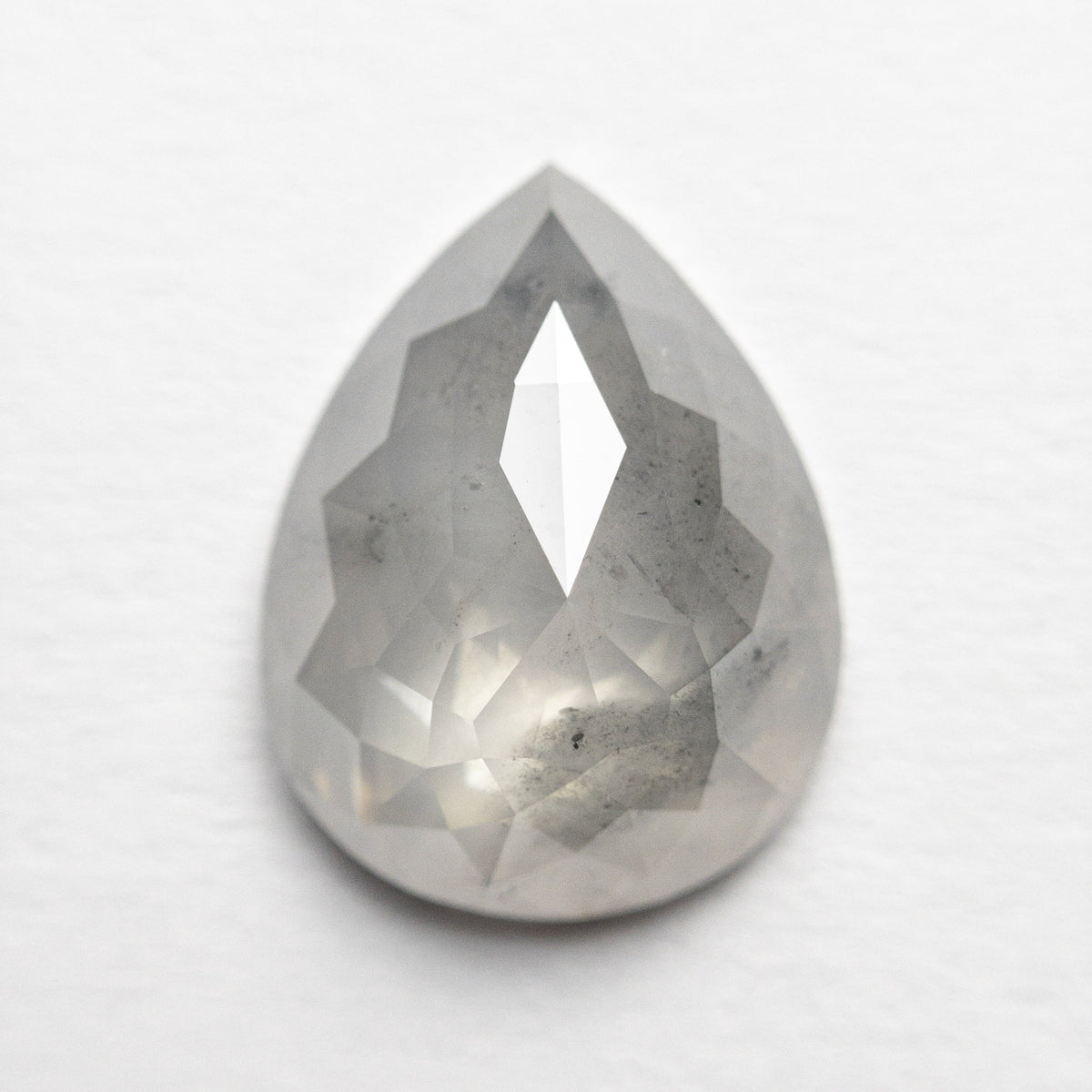 The 3.41ct 12.12x9.29x4.12mm Pear Rosecut 20901-19 by East London jeweller Rachel Boston | Discover our collections of unique and timeless engagement rings, wedding rings, and modern fine jewellery.