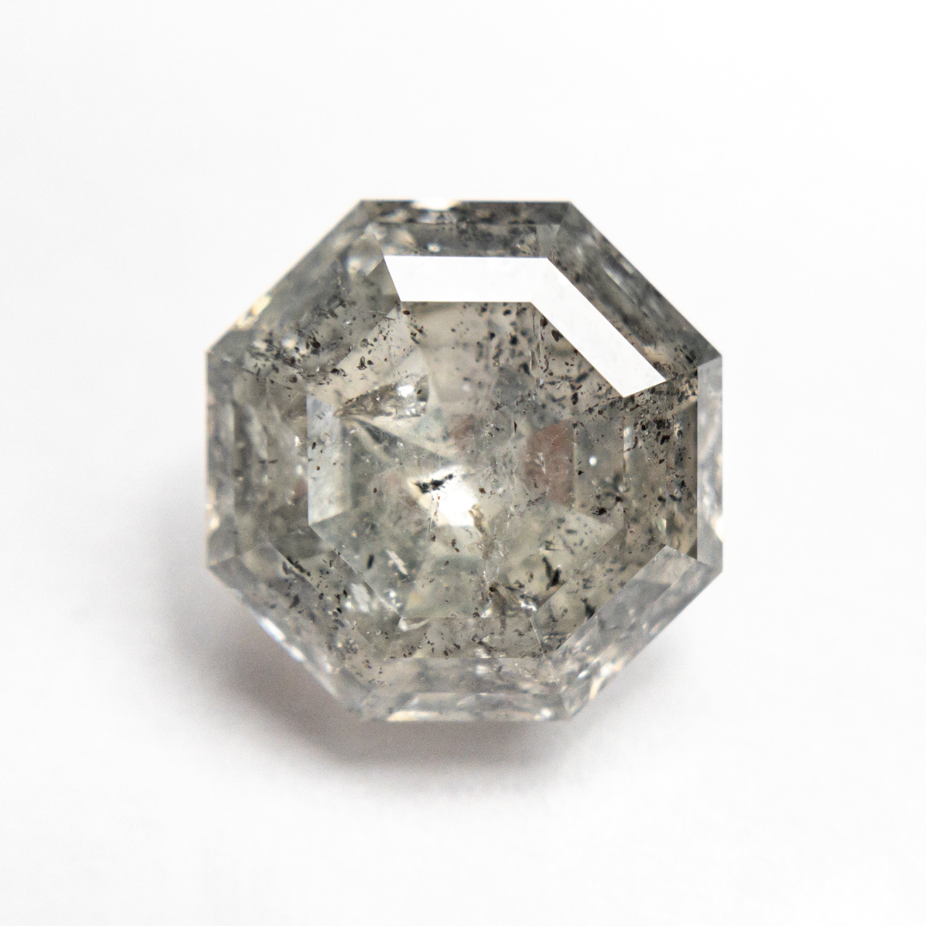 The 5.57ct 11.08x10.30x6.19mm Octagon Double Cut 20921-01 by East London jeweller Rachel Boston | Discover our collections of unique and timeless engagement rings, wedding rings, and modern fine jewellery.
