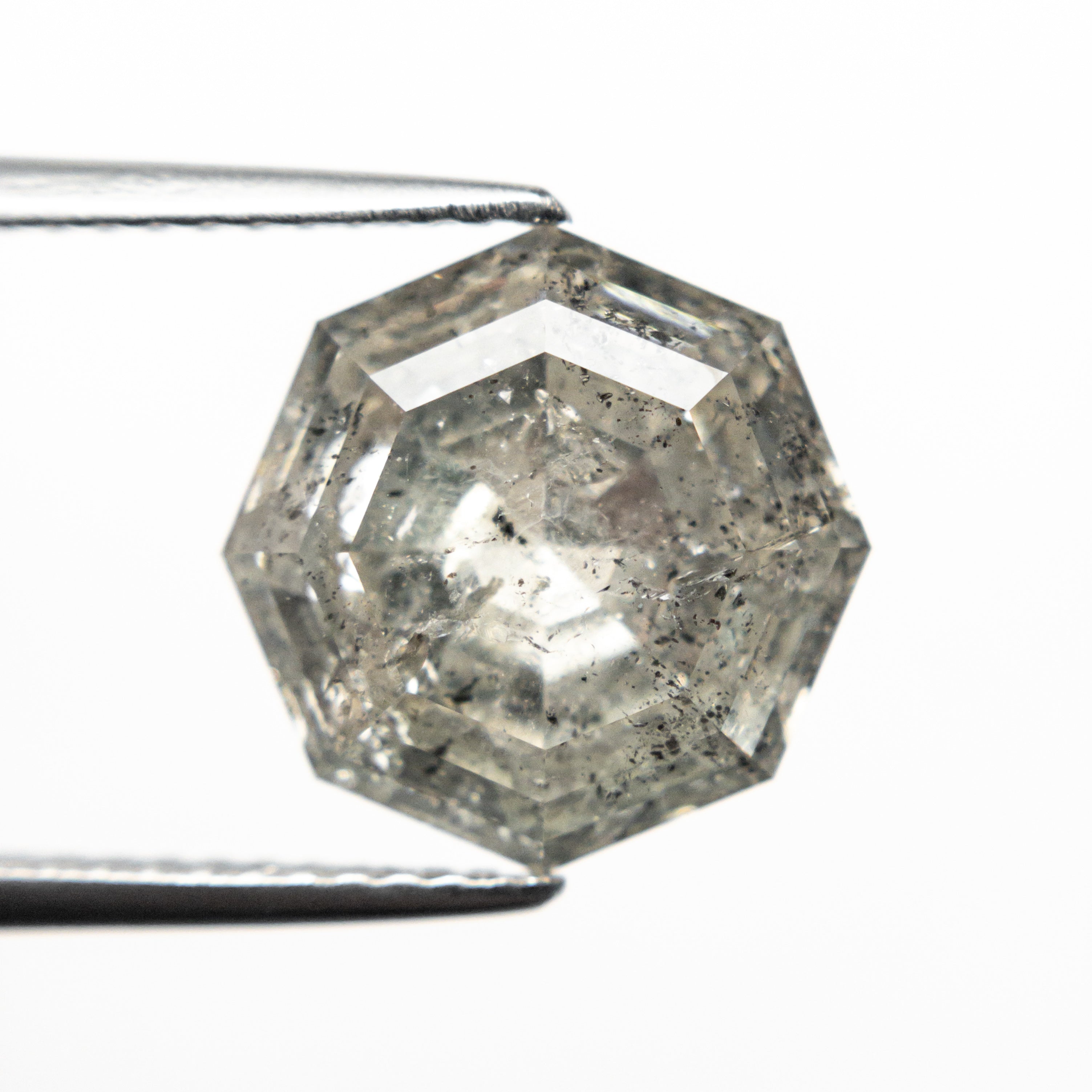 The 5.57ct 11.08x10.30x6.19mm Octagon Double Cut 20921-01 by East London jeweller Rachel Boston | Discover our collections of unique and timeless engagement rings, wedding rings, and modern fine jewellery.