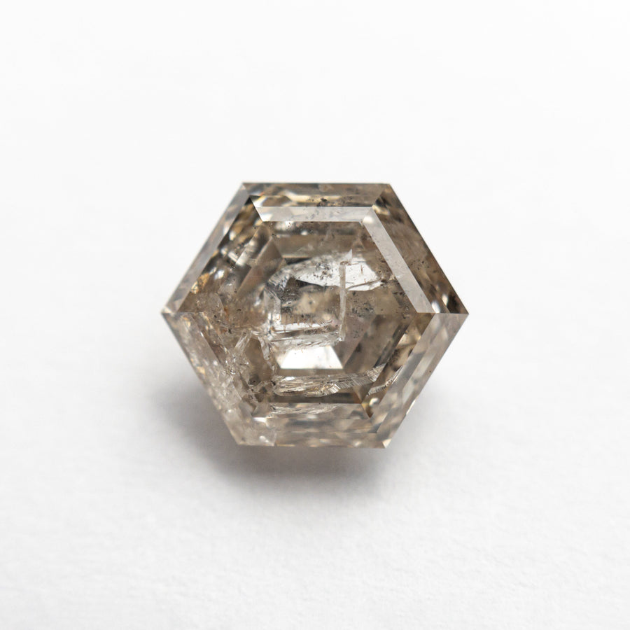 The 2.76ct 8.92x7.77x5.13mm Hexagon Double Cut 20928-02 by East London jeweller Rachel Boston | Discover our collections of unique and timeless engagement rings, wedding rings, and modern fine jewellery. - Rachel Boston Jewellery