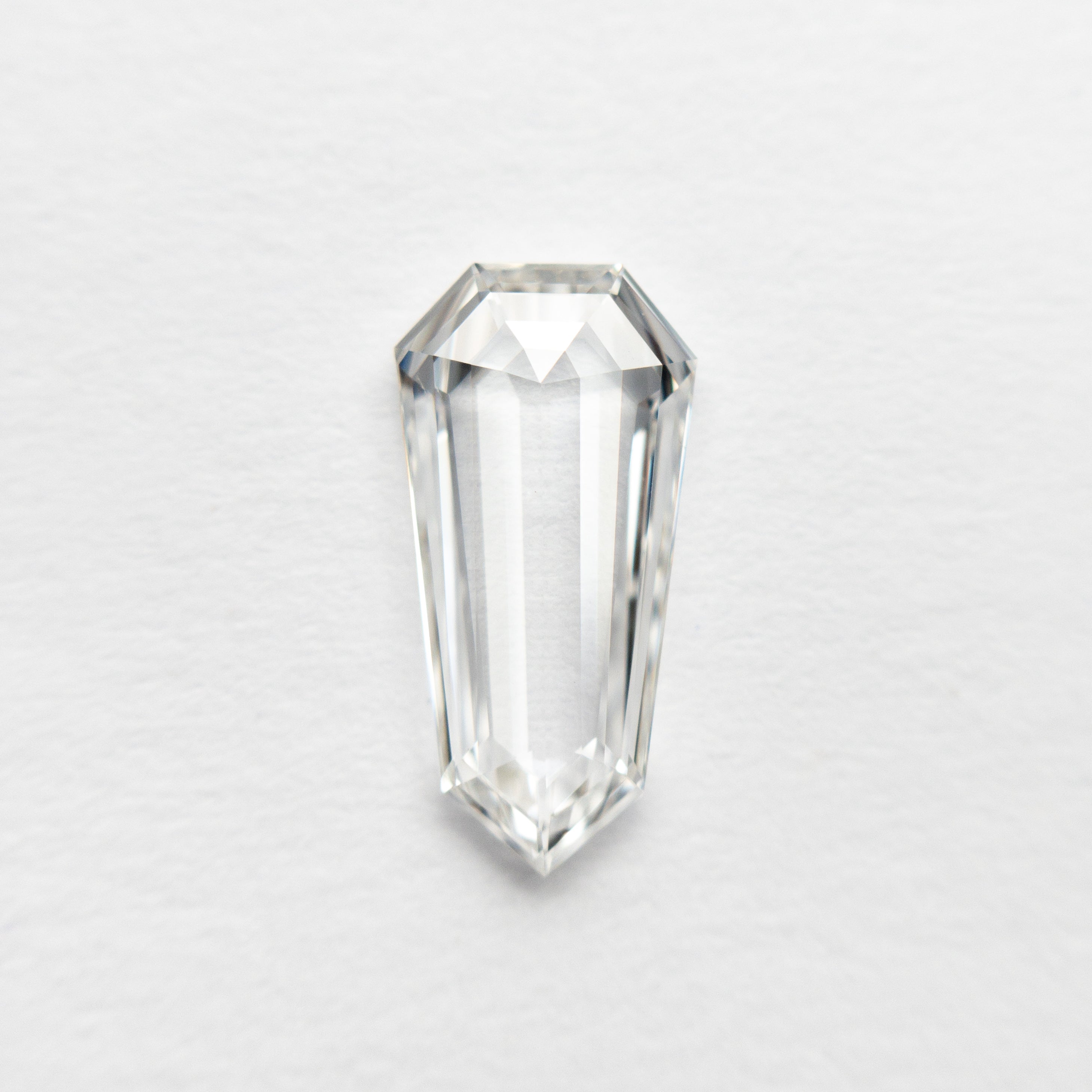 The 0.75ct 10.24x5.07x1.70mm VS2 E Shield Rosecut 20939-05 by East London jeweller Rachel Boston | Discover our collections of unique and timeless engagement rings, wedding rings, and modern fine jewellery.