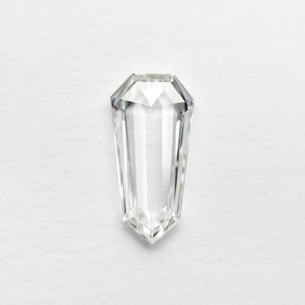 The 0.75ct 10.24x5.07x1.70mm VS2 E Shield Rosecut 20939-05 by East London jeweller Rachel Boston | Discover our collections of unique and timeless engagement rings, wedding rings, and modern fine jewellery.