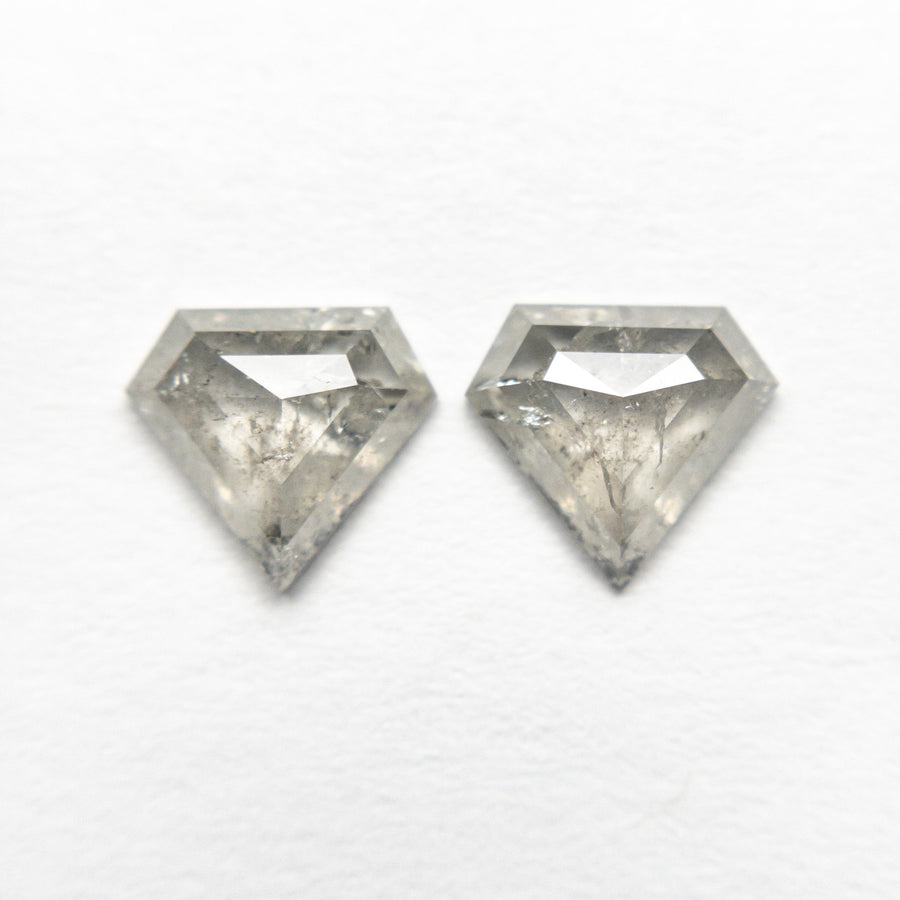 The 1.17cttw 2pc 5.95x6.47x2.20mm 5.96x6.52x2.19mm Shield Rosecut Matching Pair 20951-29 by East London jeweller Rachel Boston | Discover our collections of unique and timeless engagement rings, wedding rings, and modern fine jewellery. - Rachel Boston Jewellery