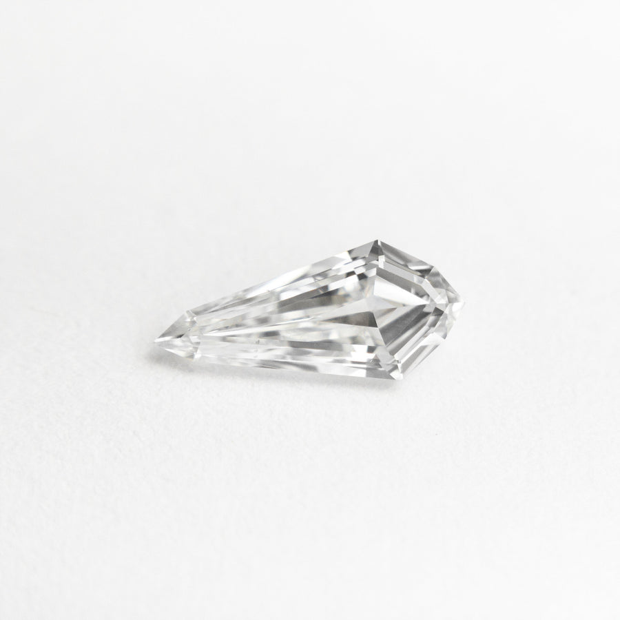 The 0.52ct 9.23x4.18x2.25mm VS2 E-F Kite Step Cut 20956-01 by East London jeweller Rachel Boston | Discover our collections of unique and timeless engagement rings, wedding rings, and modern fine jewellery. - Rachel Boston Jewellery