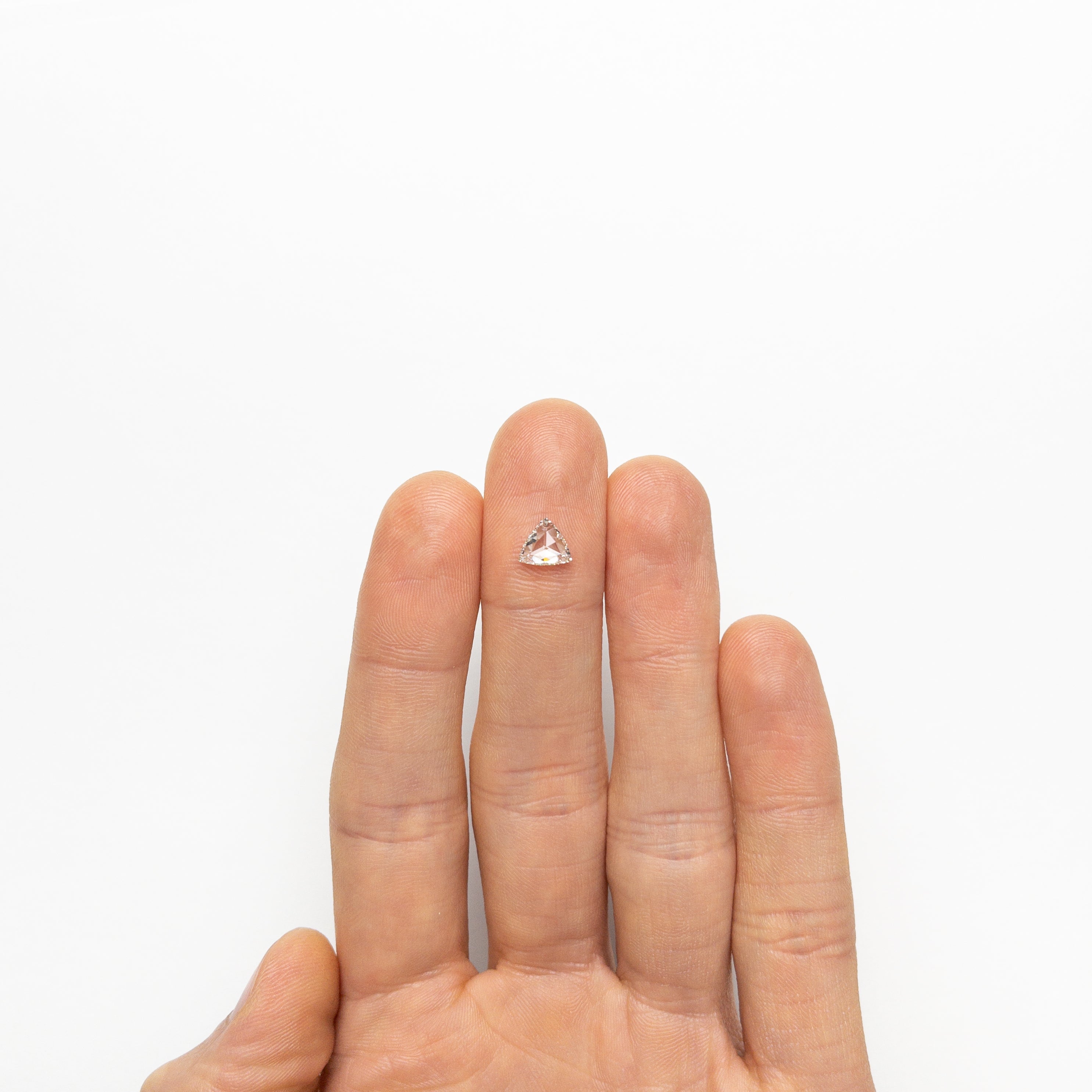 The 0.90ct 6.42x7.14x2.52mm VS2 G Trillion Rosecut 🇨🇦 21190-01 by East London jeweller Rachel Boston | Discover our collections of unique and timeless engagement rings, wedding rings, and modern fine jewellery.